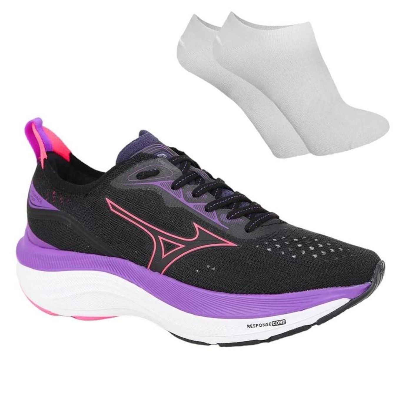 Kit Tênis Mizuno Advance + Par de Meia - Feminino - Foto 1