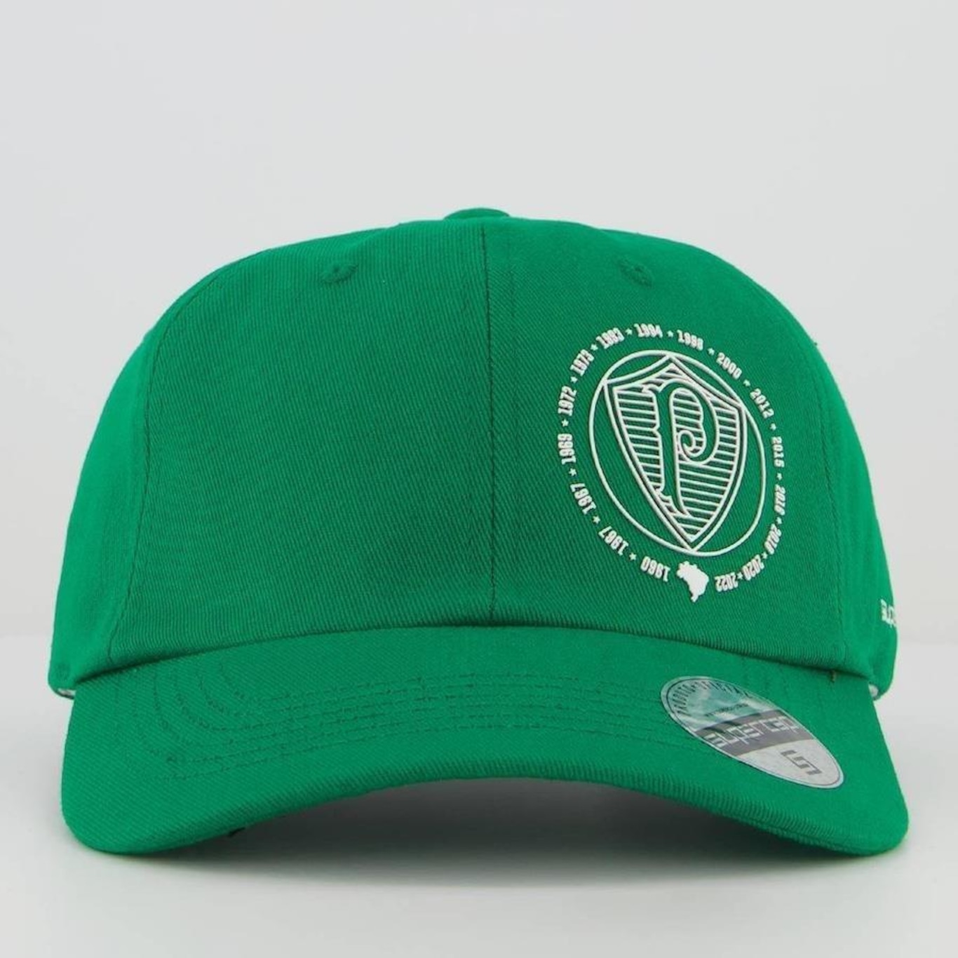 Boné Aba Curva Supercap Palmeiras Escudo - Strapback - Adulto - Foto 2