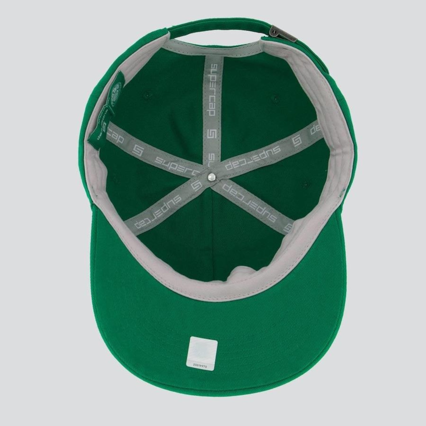 Boné Aba Curva Supercap Palmeiras Escudo - Strapback - Adulto - Foto 4