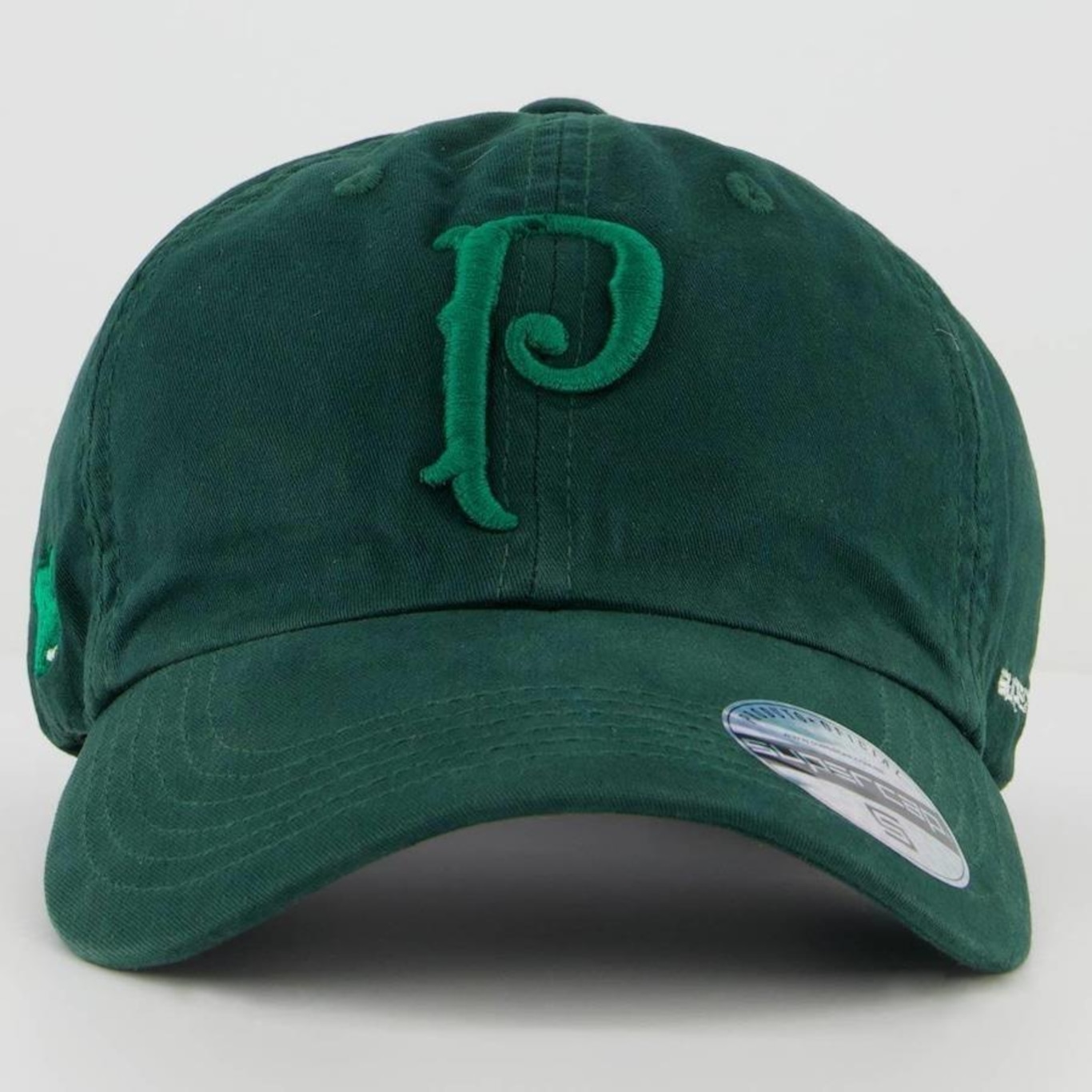 Boné Aba Curva Supercap Palmeiras Logo - Strapback - Adulto - Foto 2