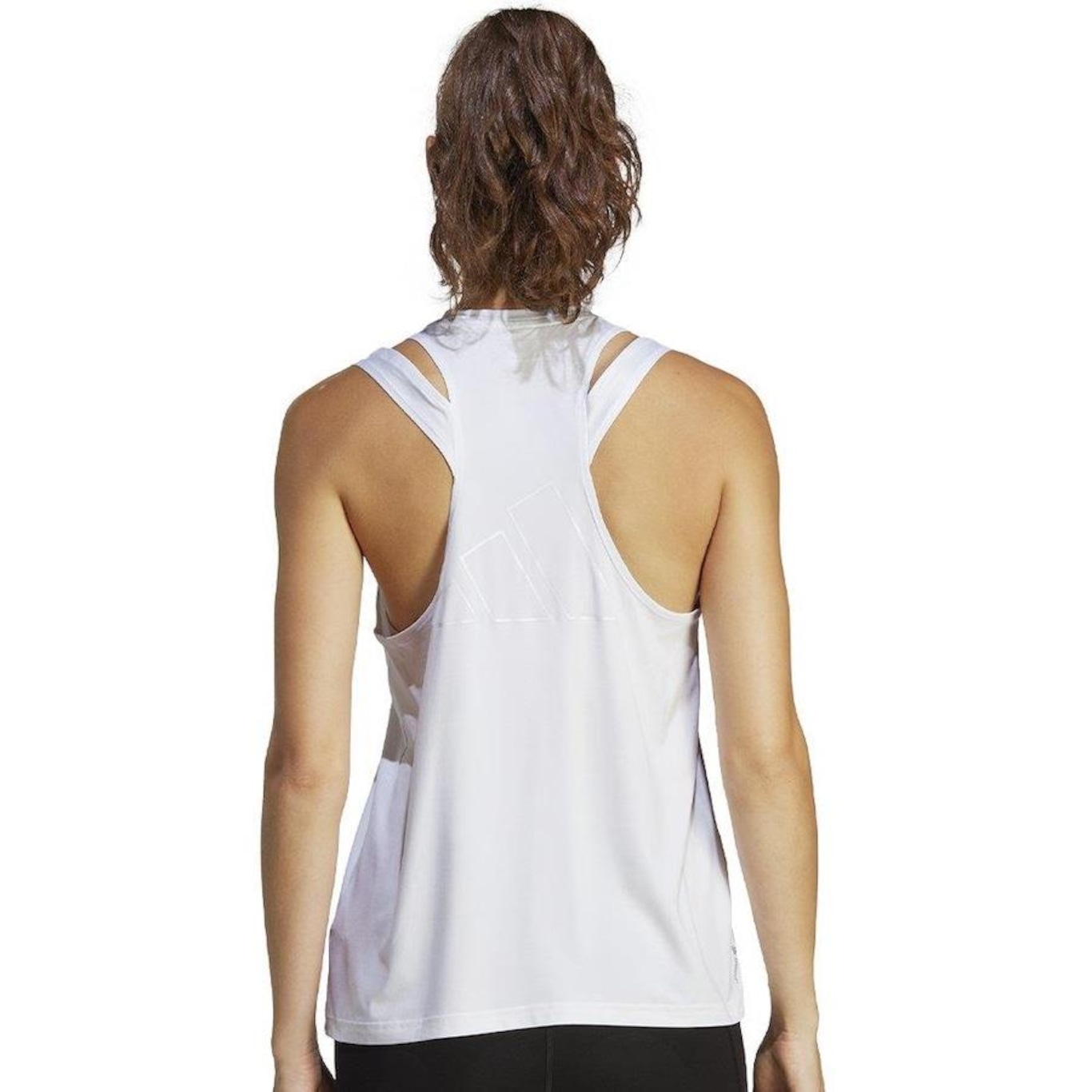 Camiseta Regata adidas 3 Bar - Feminina - Foto 2