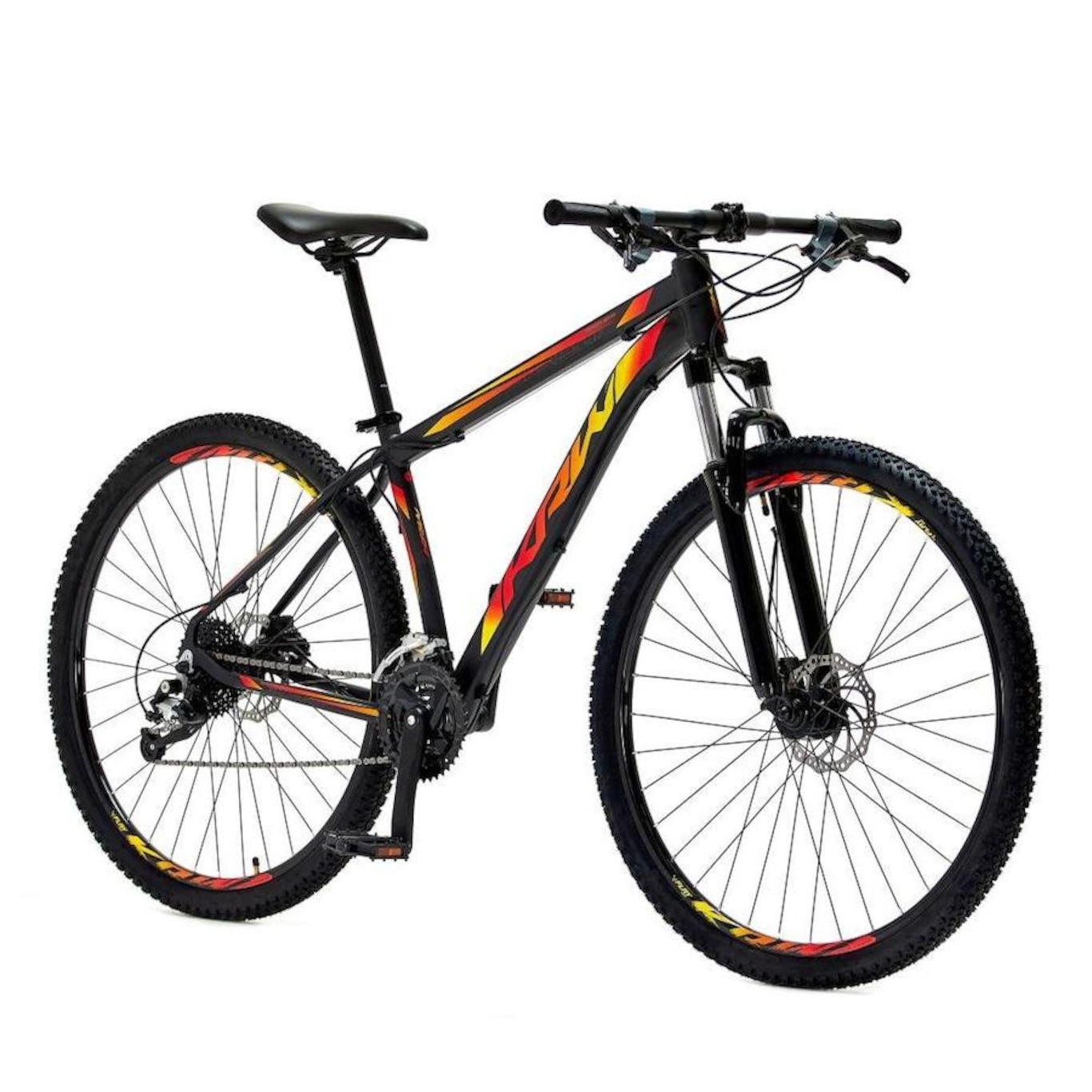 Bicicleta Aro 29 Krw Alumínio - Freio Hidráulico Suspensão Dianteira Mountain Bike S2 - 24 Velocidades - Adulto - Foto 2