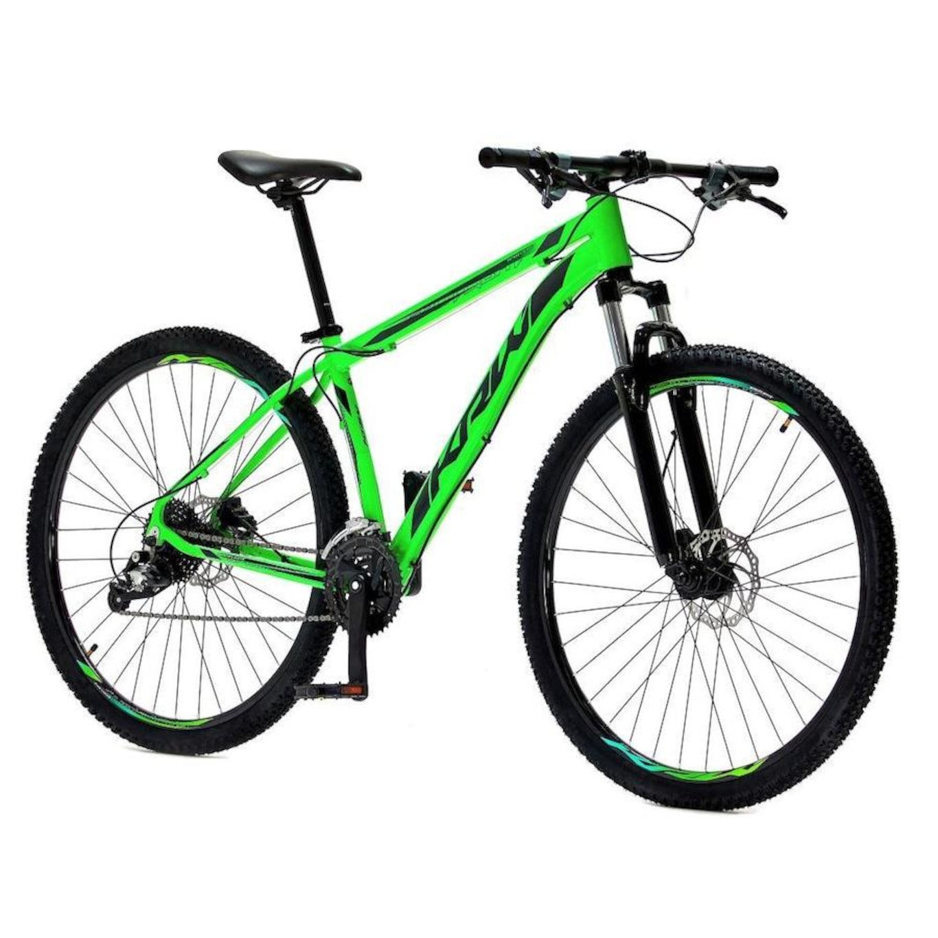 Bicicleta Aro 29 Krw Alumínio - Freio Hidráulico Suspensão Dianteira Mountain Bike S2 - 24 Velocidades - Adulto - Foto 2