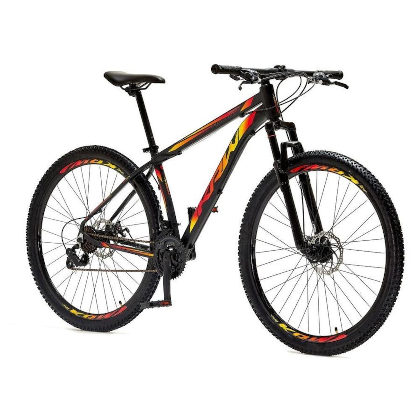 Bicicleta Aro 29 Krw Alumínio - Freio a Disco Suspensão Dianteira Mountain  Bike  S3 - 21 Velocidades - Adulto - Foto 2