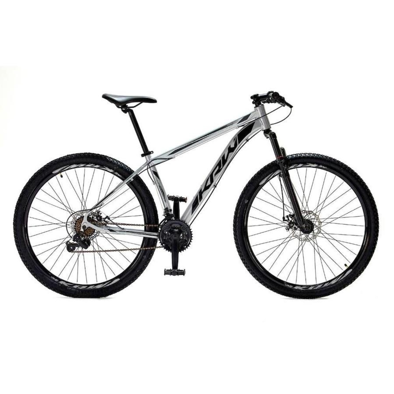 Bicicleta Aro 29 Krw Alumínio - Freio a Disco Suspensão Dianteira Mountain  Bike  S3 - 21 Velocidades - Adulto - Foto 1