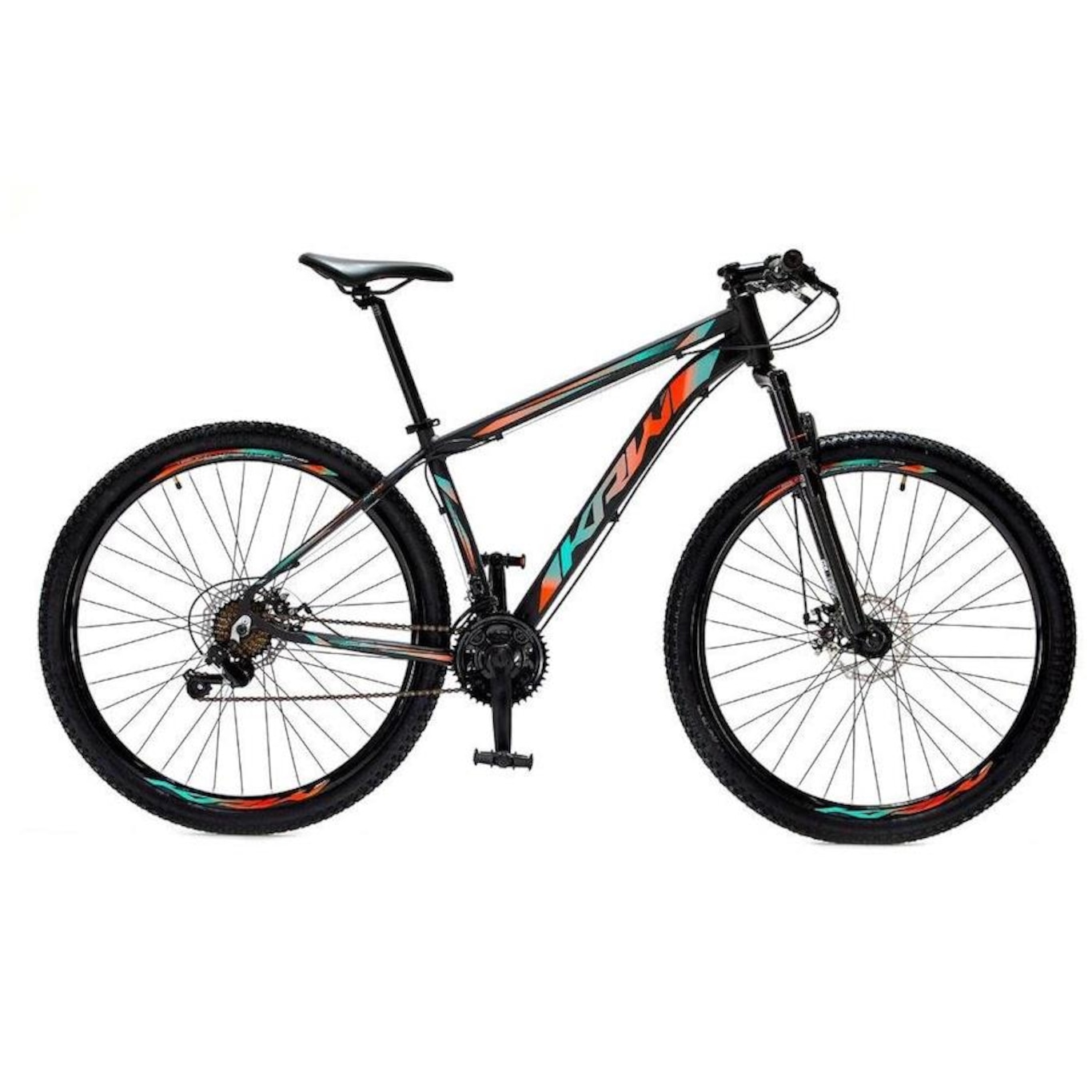 Bicicleta Aro 29 Krw Alumínio Shimano - Freio a Disco Suspensão Mountain Bike S4 - Câmbio Shimano - 24 Velocidades - Adulto - Foto 3