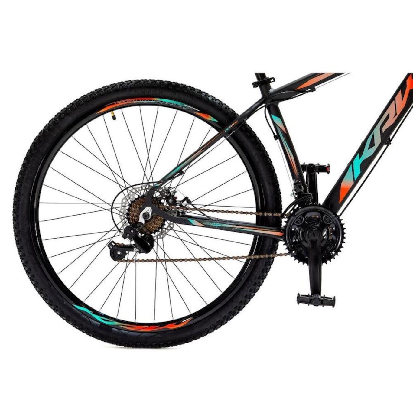 Bicicleta Aro 29 Krw Alumínio Shimano - Freio a Disco Suspensão Mountain Bike S4 - Câmbio Shimano - 24 Velocidades - Adulto - Foto 5