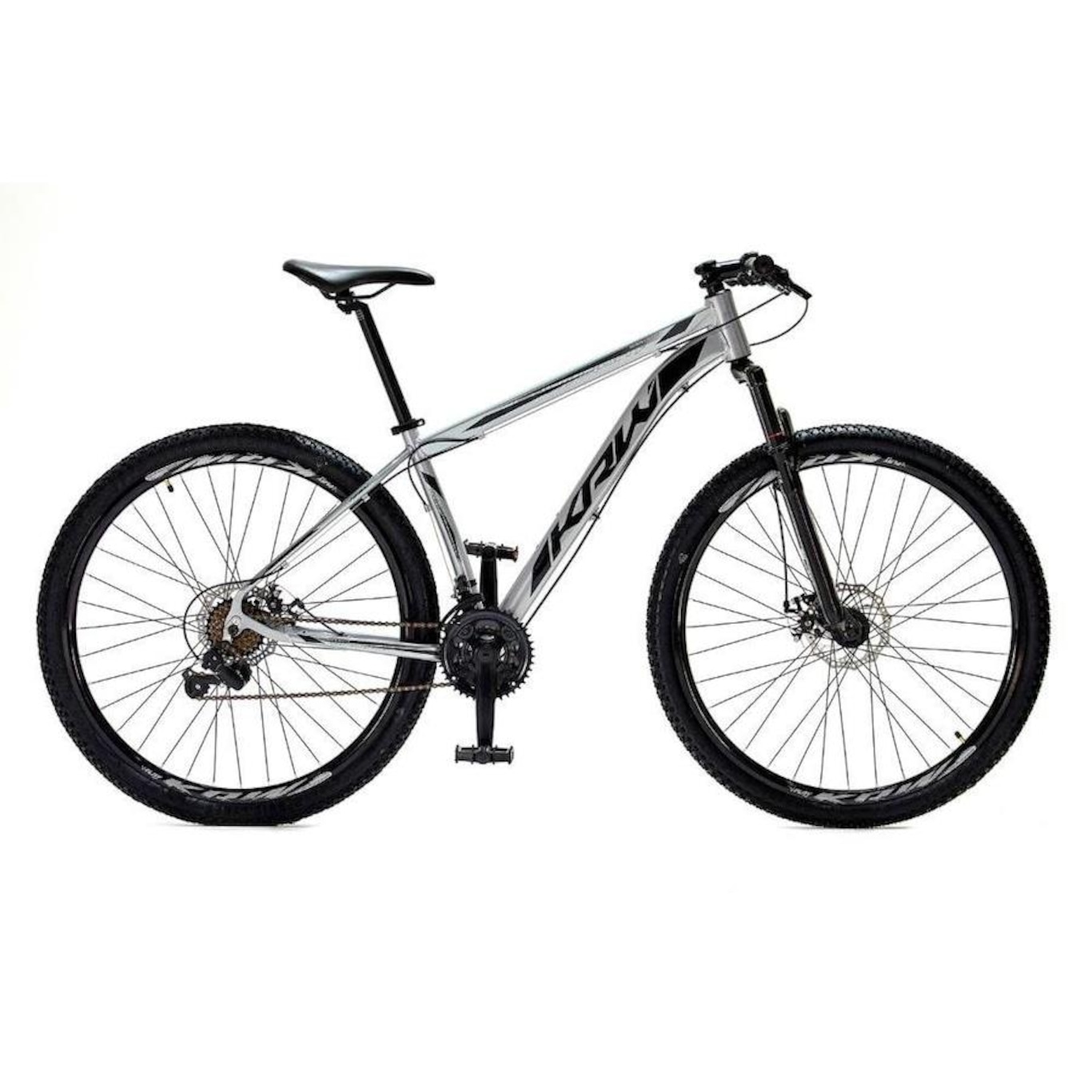 Bicicleta Aro 29 Krw Alumínio - Freio Hidráulico Suspensão Dianteira Mountain Bike S8 - 27 Velocidades - Adulto - Foto 1