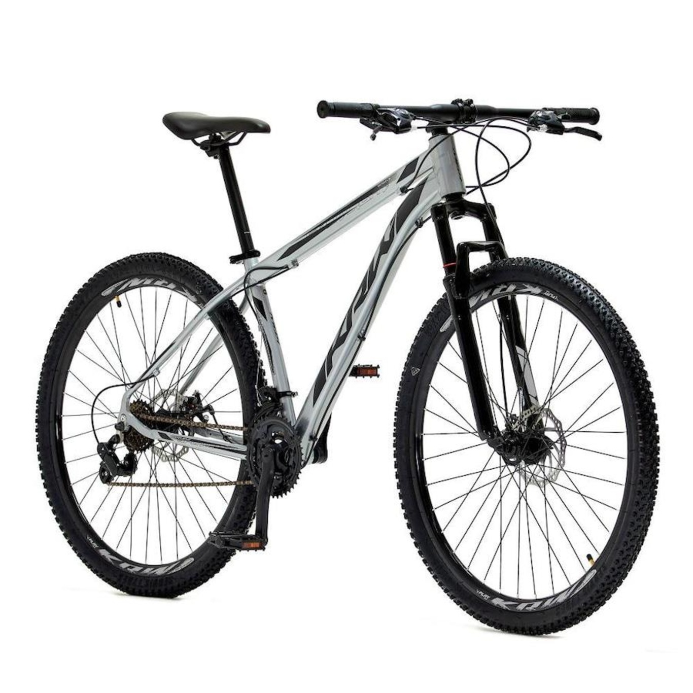 Bicicleta Aro 29 Krw Alumínio - Freio Hidráulico Suspensão Dianteira Mountain Bike S8 - 27 Velocidades - Adulto - Foto 2