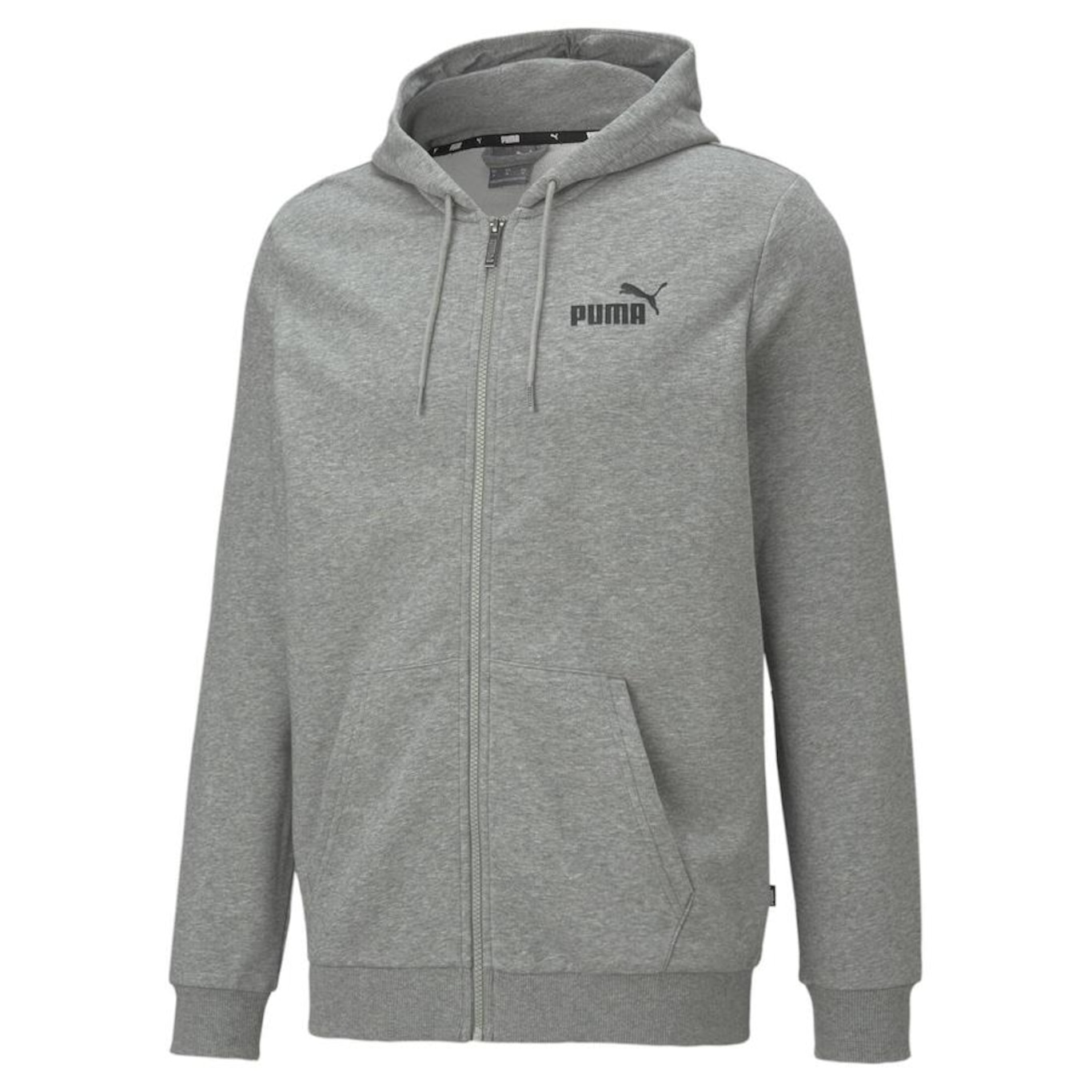 Blusão de Moletom com Capuz Puma Essentials Fleece Small Logo Full-Zip - Masculino - Foto 1