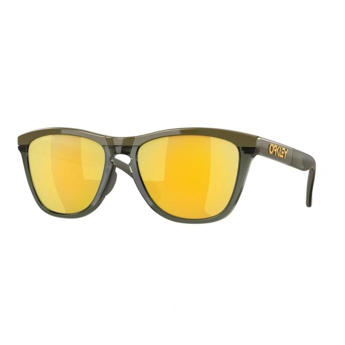 Óculos de Sol Unissex Oakley Frogskins Range Dark Brush Prizm 24K Polarized - Foto 1