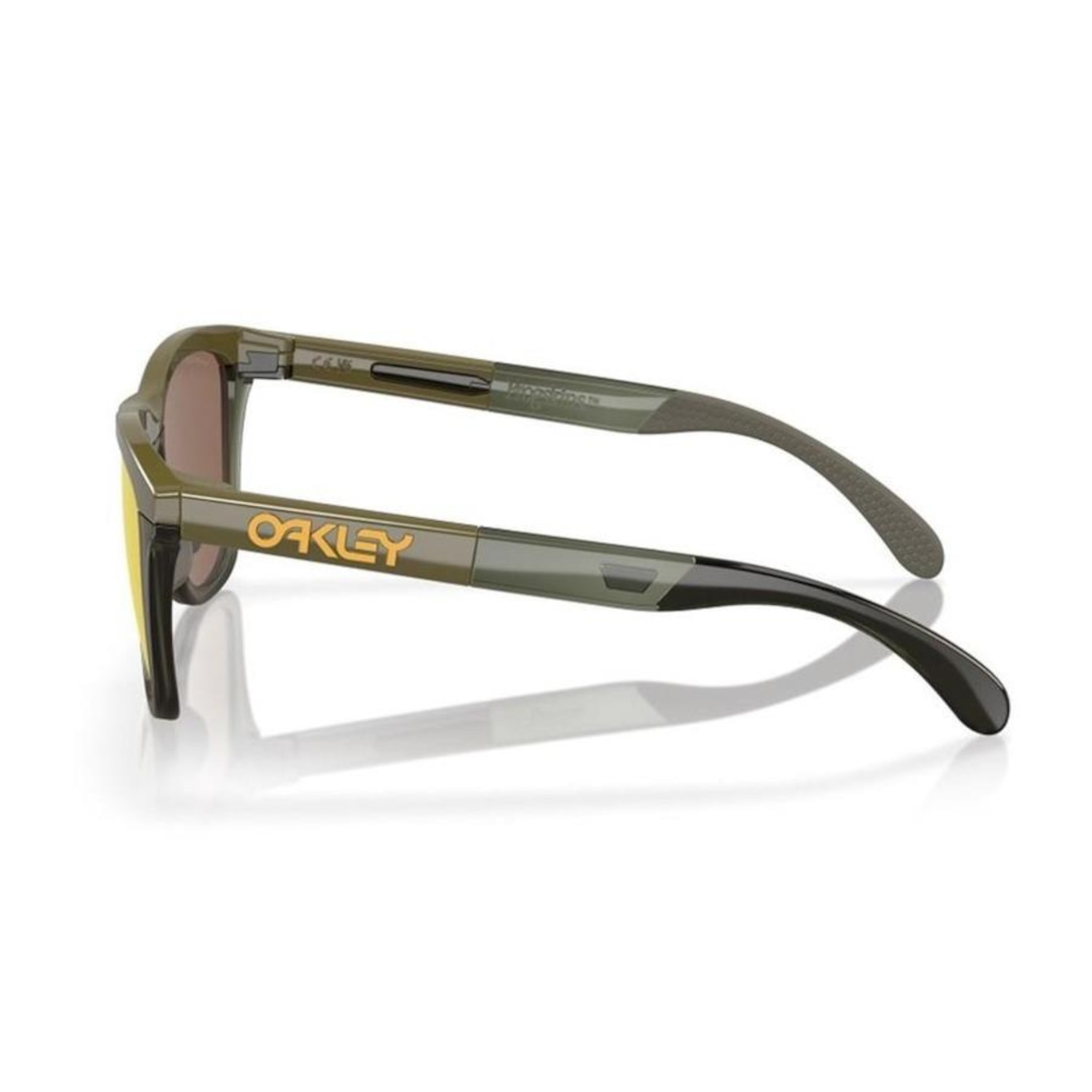 Óculos de Sol Unissex Oakley Frogskins Range Dark Brush Prizm 24K Polarized - Foto 3