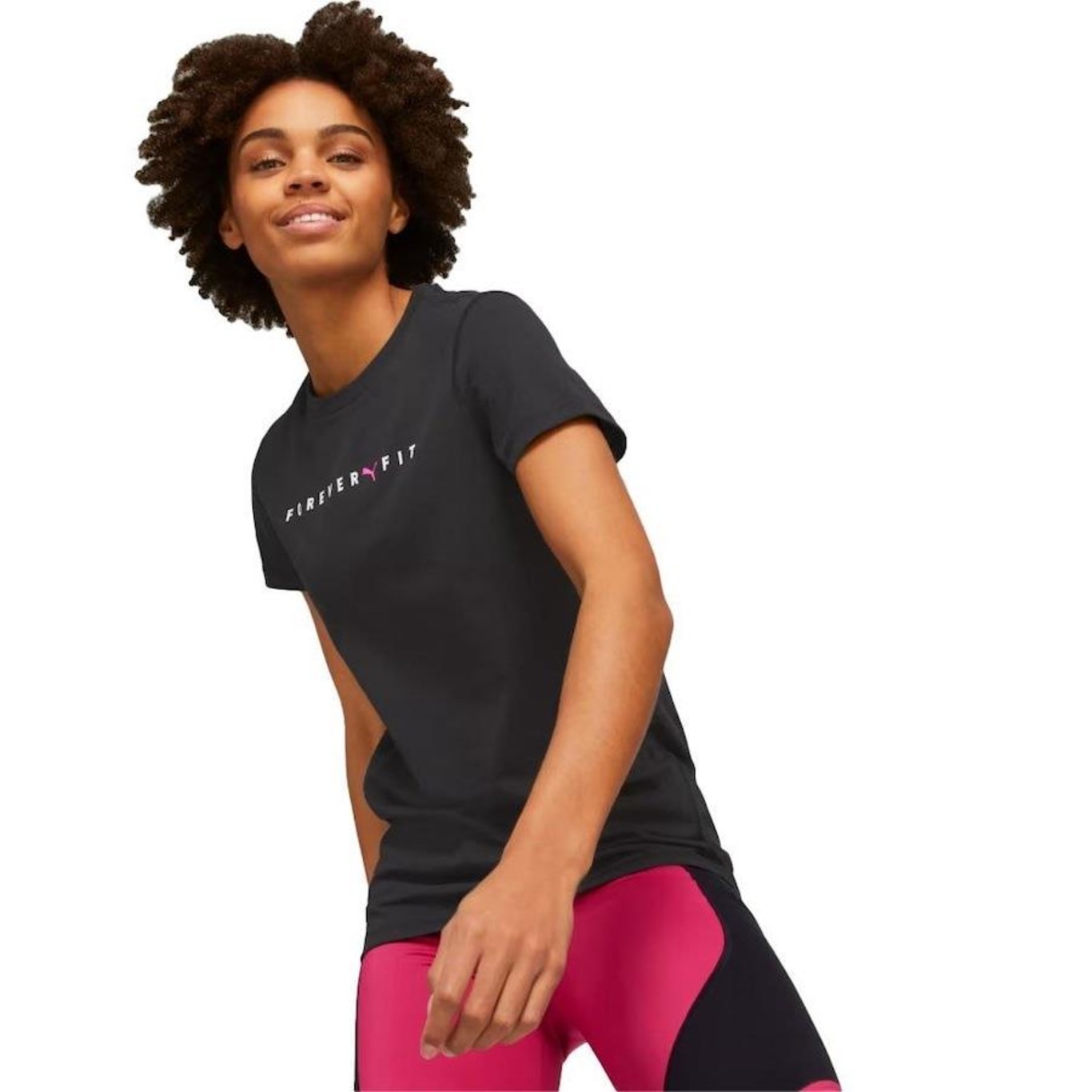 Camiseta Puma Graphic Fit - Feminina - Foto 1