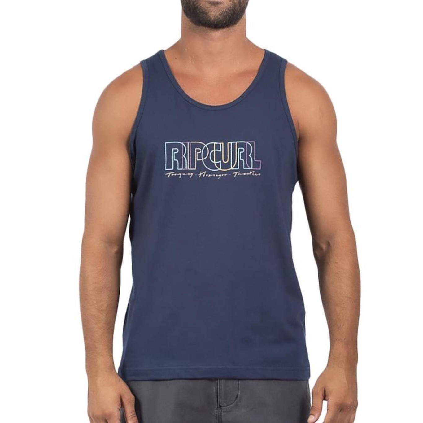 Camiseta Regata Rip Curl Front Repeater - Masculina - Foto 1