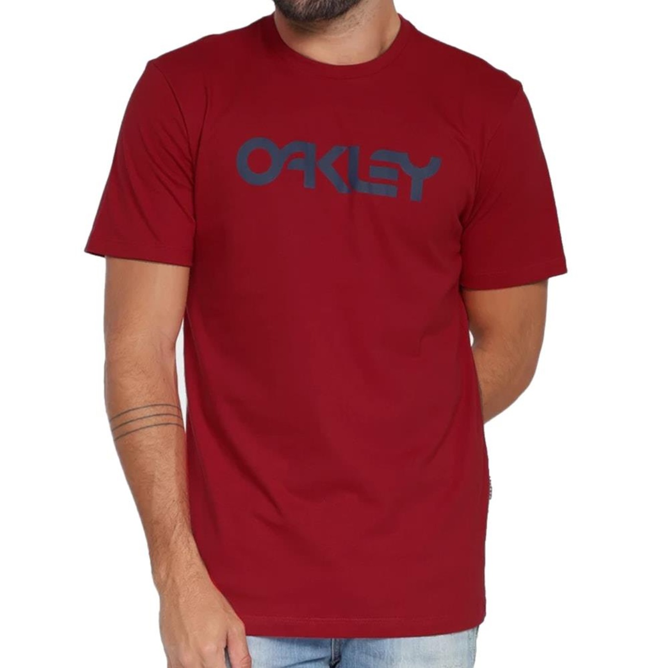 Camiseta Oakley Mark Ii New Crimson - Masculina - Foto 1