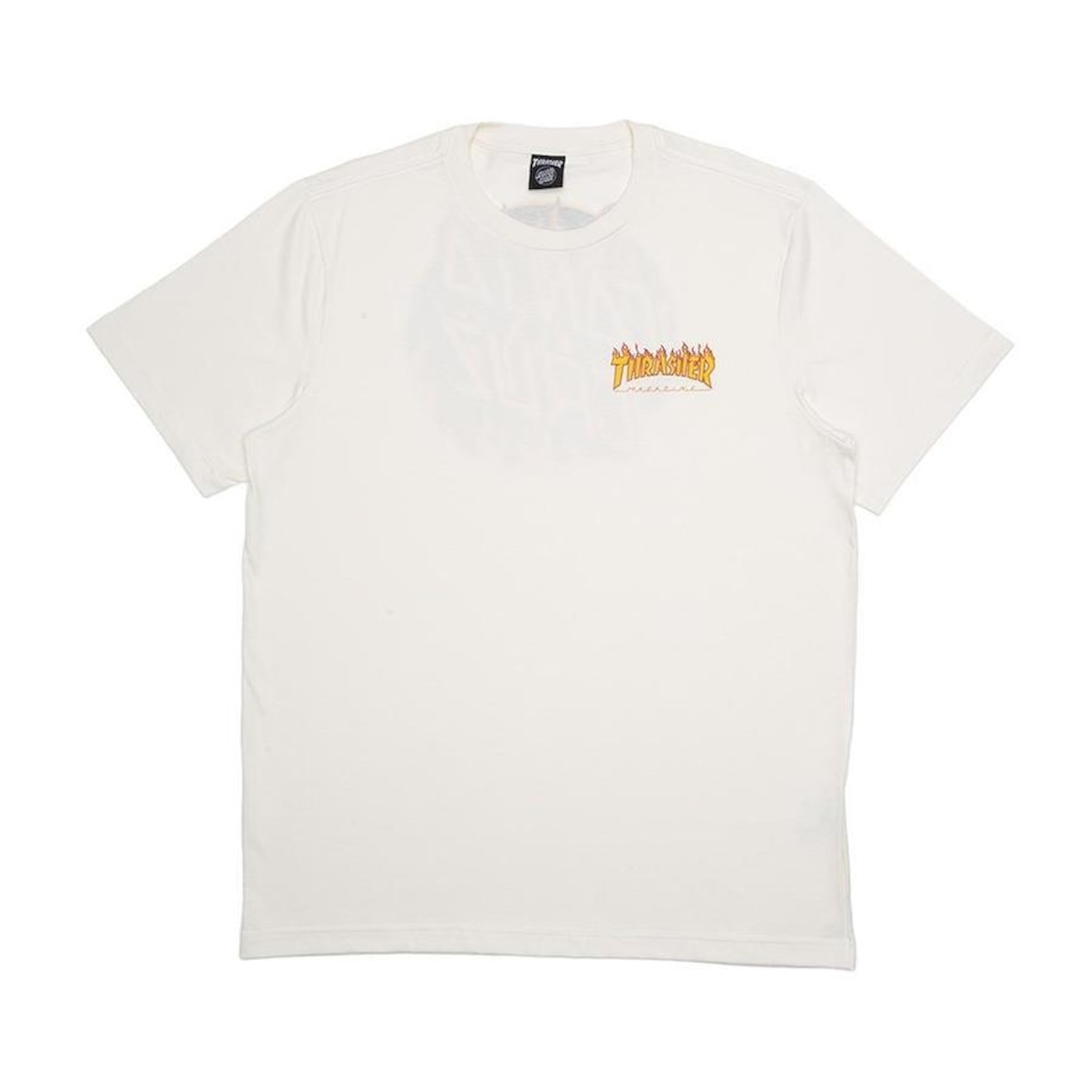 Camiseta Santa Cruz Thrasher Flame Dot Ss - Masculina - Foto 1