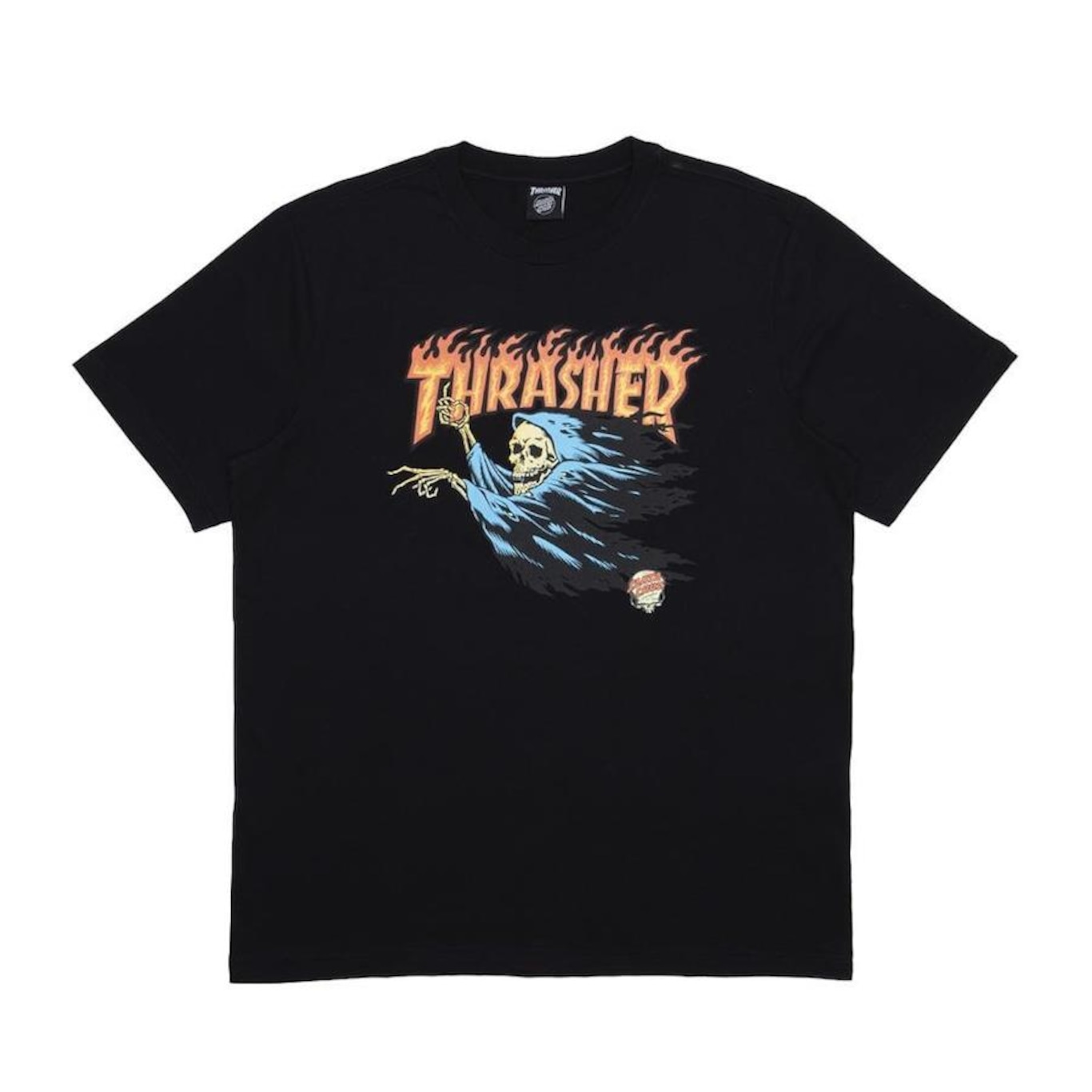 Camiseta Santa Cruz Thrasher Obrien Reaper Ss Oversize - Masculina - Foto 1