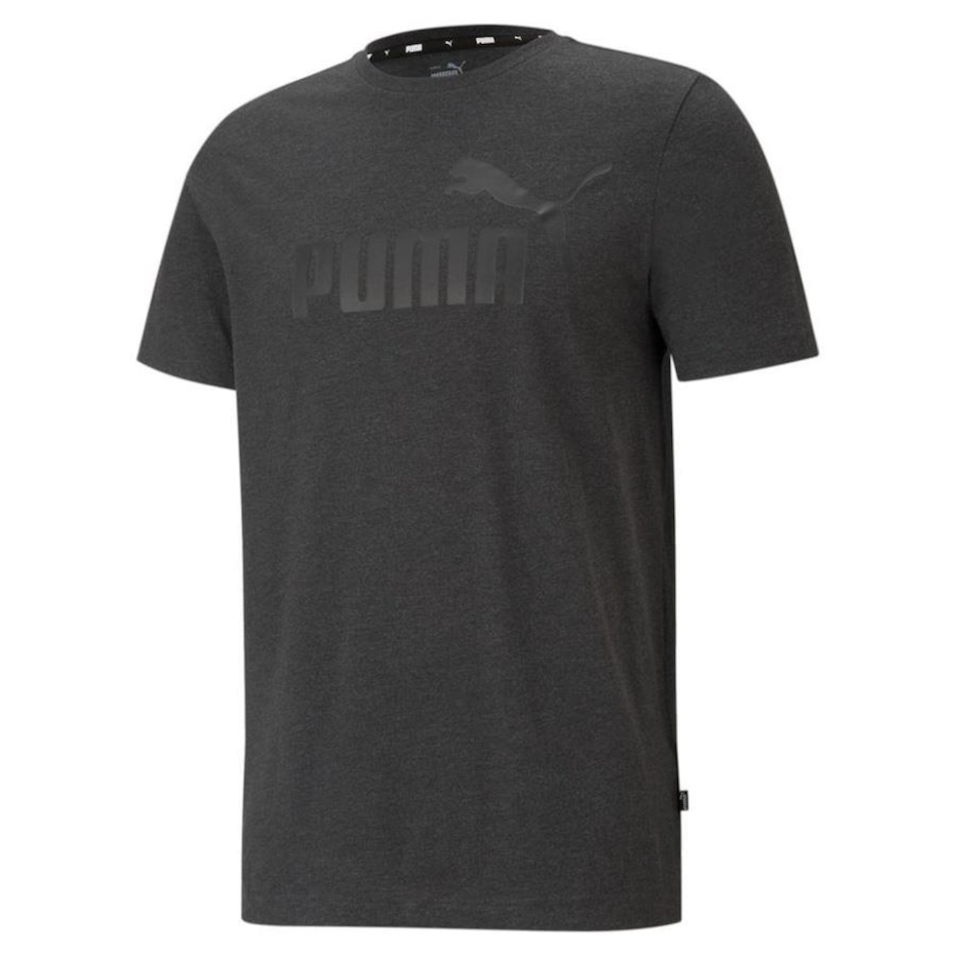 Camiseta Puma Ess Heather Dark Gray Heather - Masculina - Foto 1