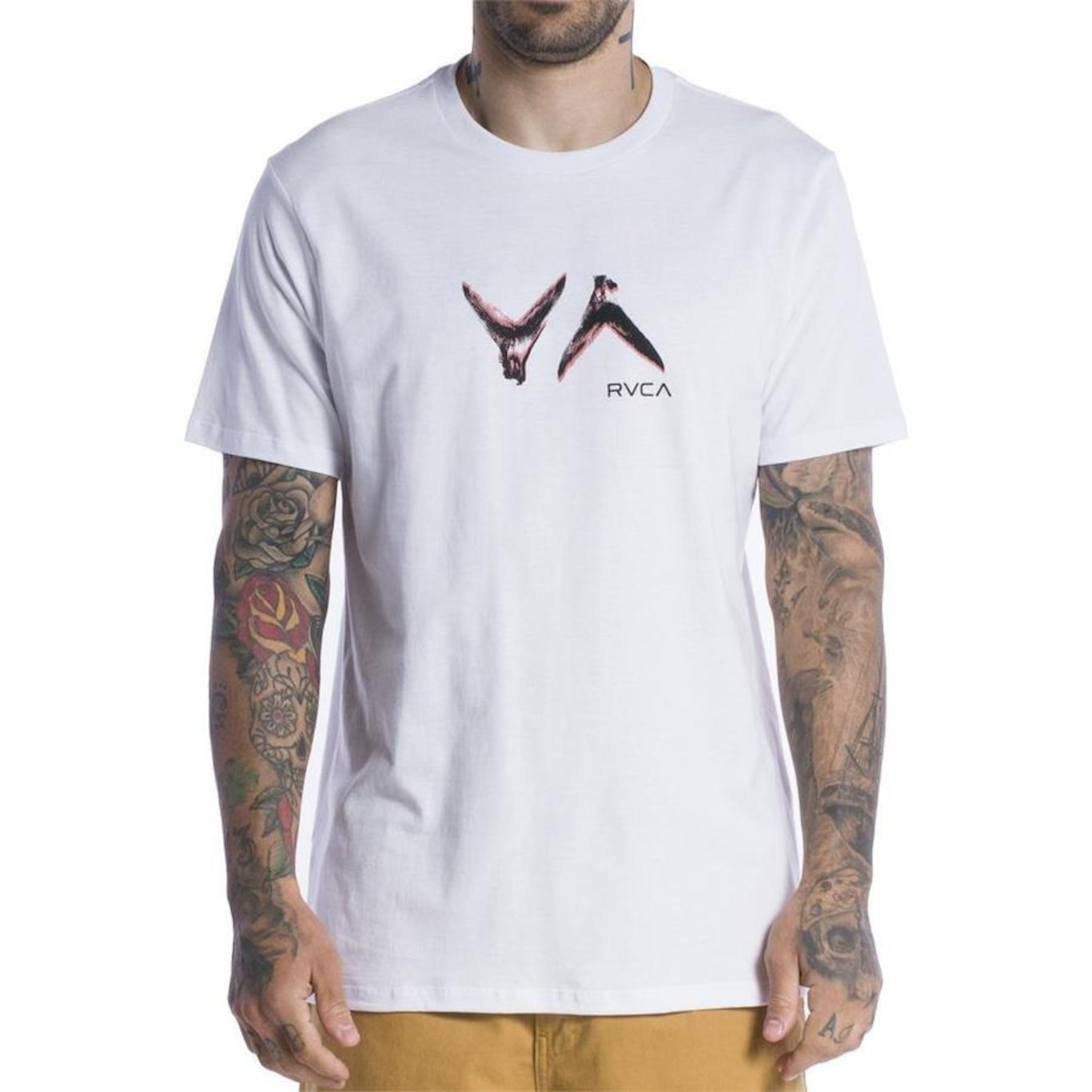 Camiseta Rvca Hawaii Fins - Masculina - Foto 1