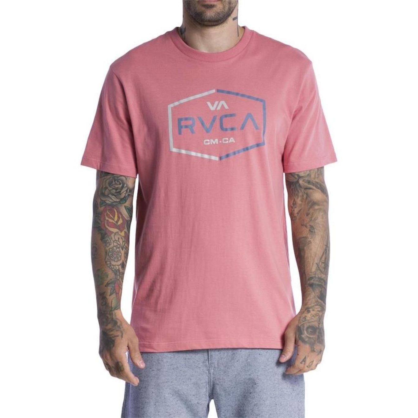 Camiseta Rvca Layover - Masculina - Foto 1