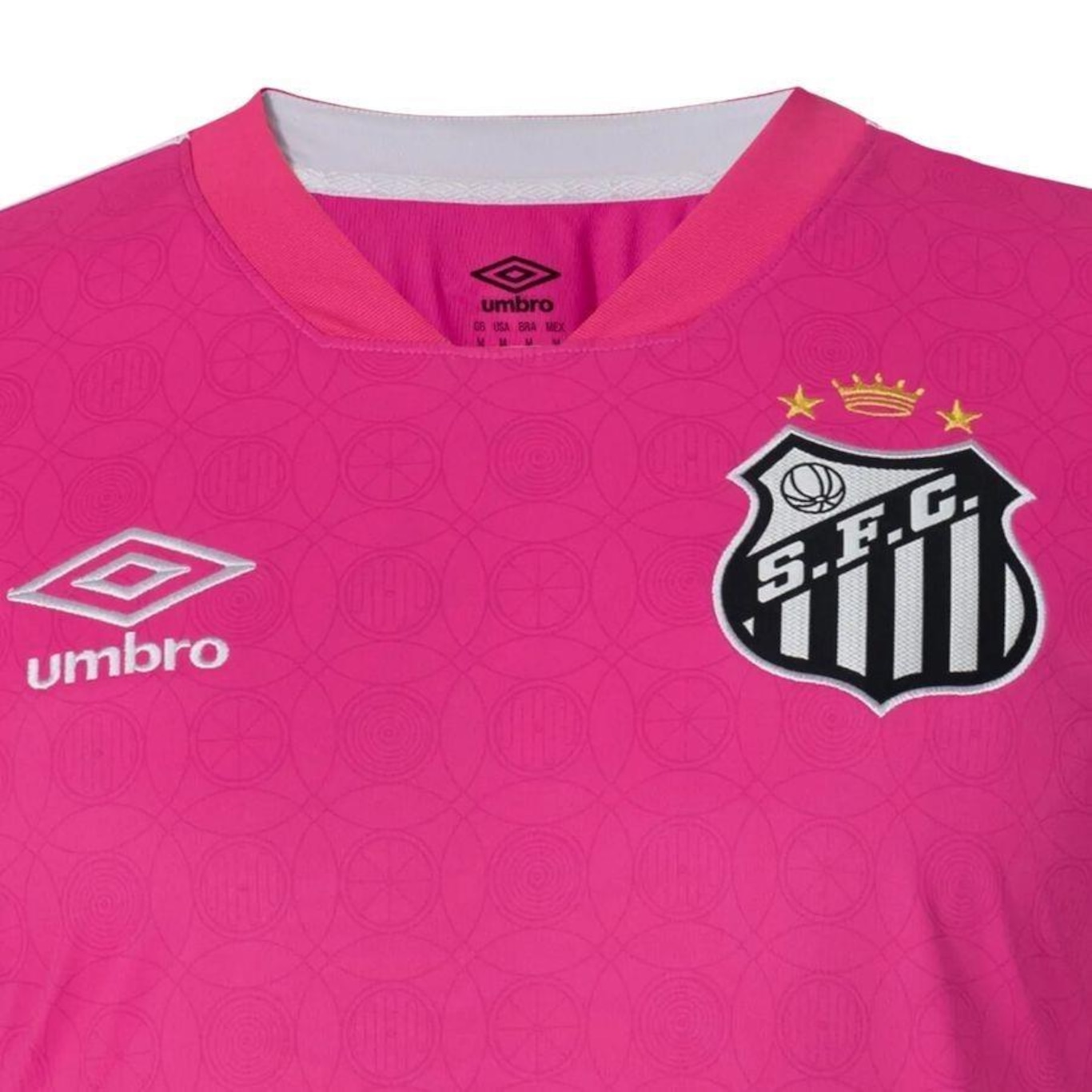 Camisa do Santos 23 Outubro Rosa Umbro - Masculina - Foto 4