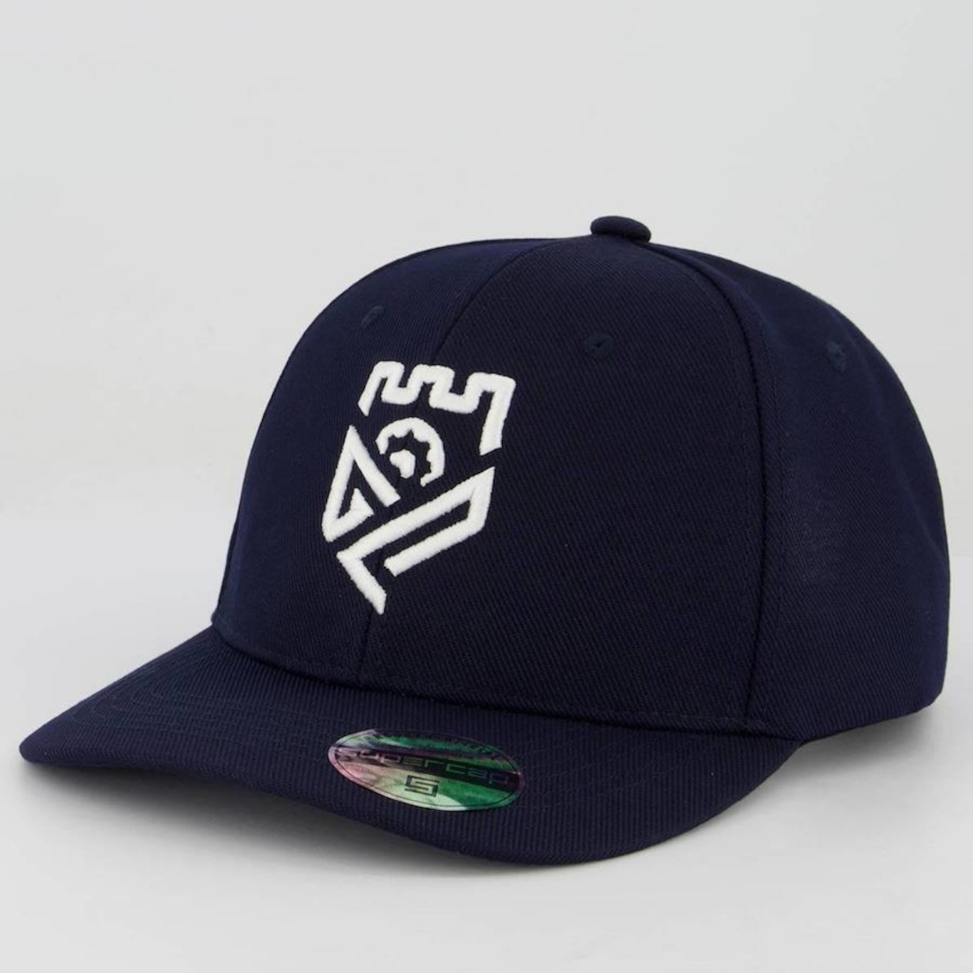 Boné Aba Curva Supercap Grêmio Prudente Escudo - Strapback - Adulto - Foto 1