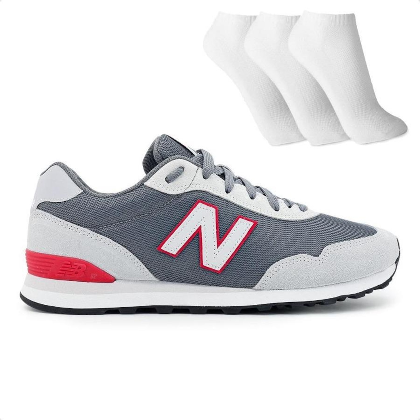 Tênis New Balance 515 V2 + 3 Pares de Meias - Masculino - Foto 1