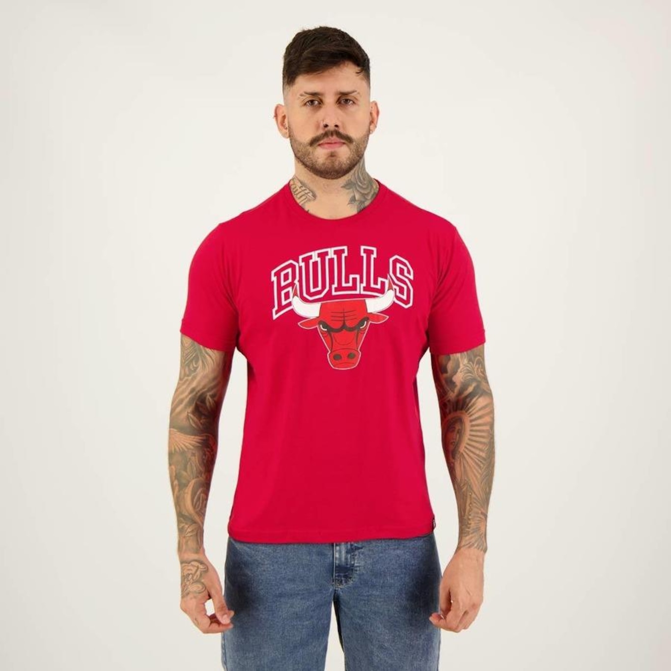 Camiseta Nba Chicago Bulls Playoff - Masculina - Foto 1