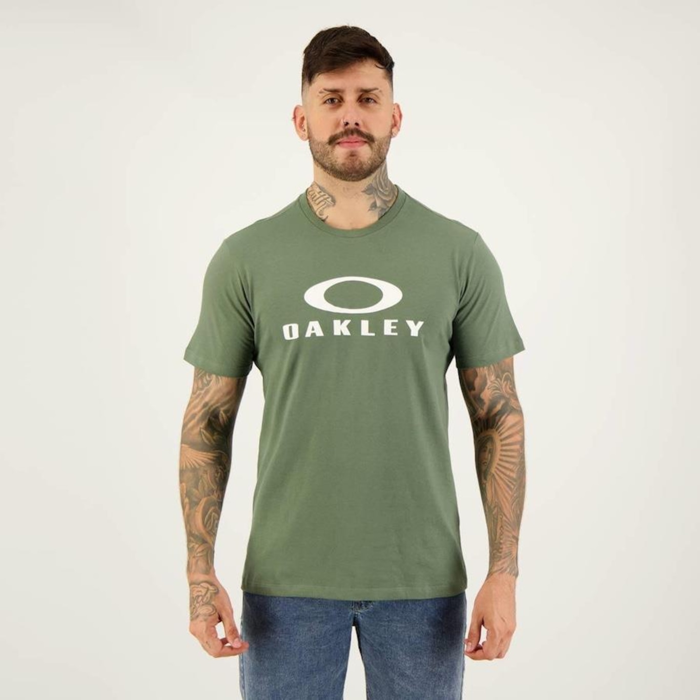 Camiseta Oakley o Bark Ss - Masculina - Foto 1