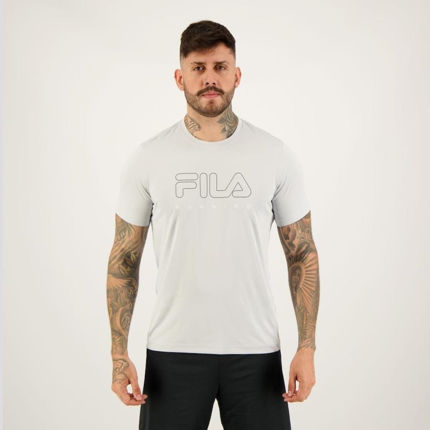 Camiseta Fila Basic Run Print - Masculina - Foto 1