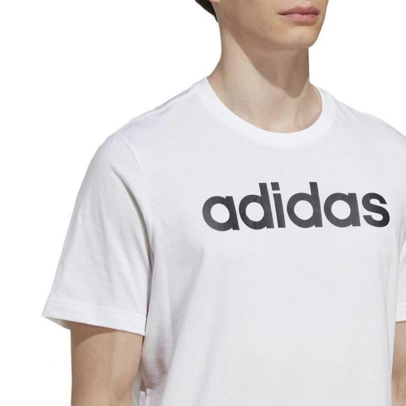 Camiseta adidas Logo Linear - Masculina - Foto 5