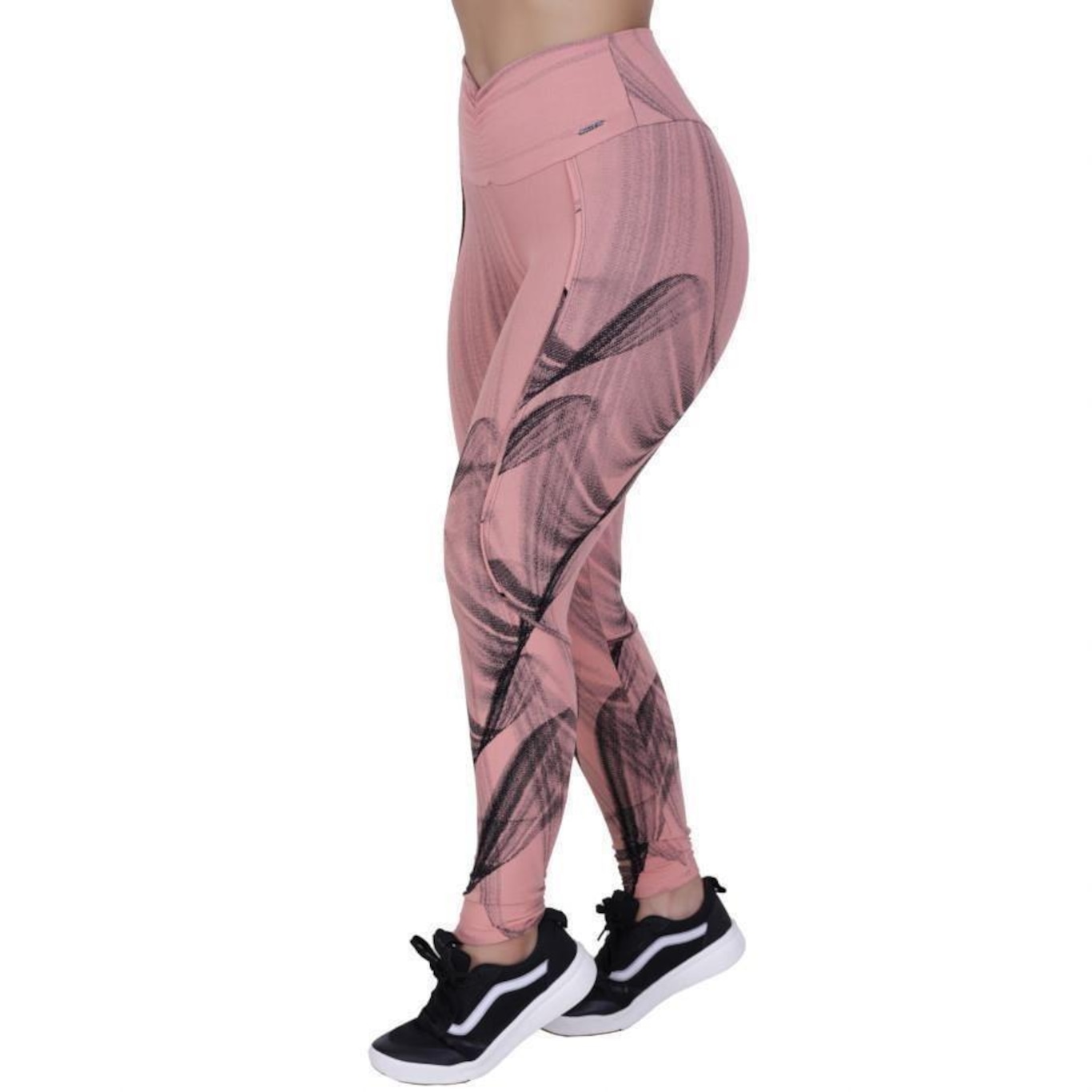 Calça Legging Orbis Fitness Empina Bumbum Poliamida - Feminina - Foto 1