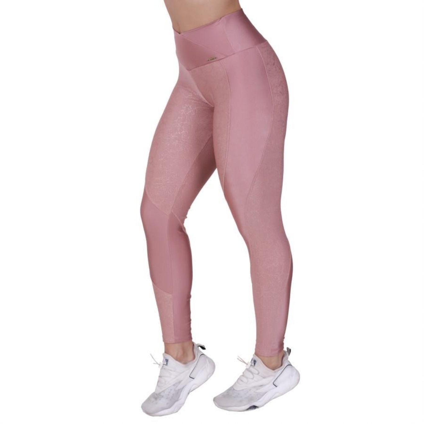 Calça Legging Orbis Fitness Cós Transpassado Cirrê - Feminina - Foto 2