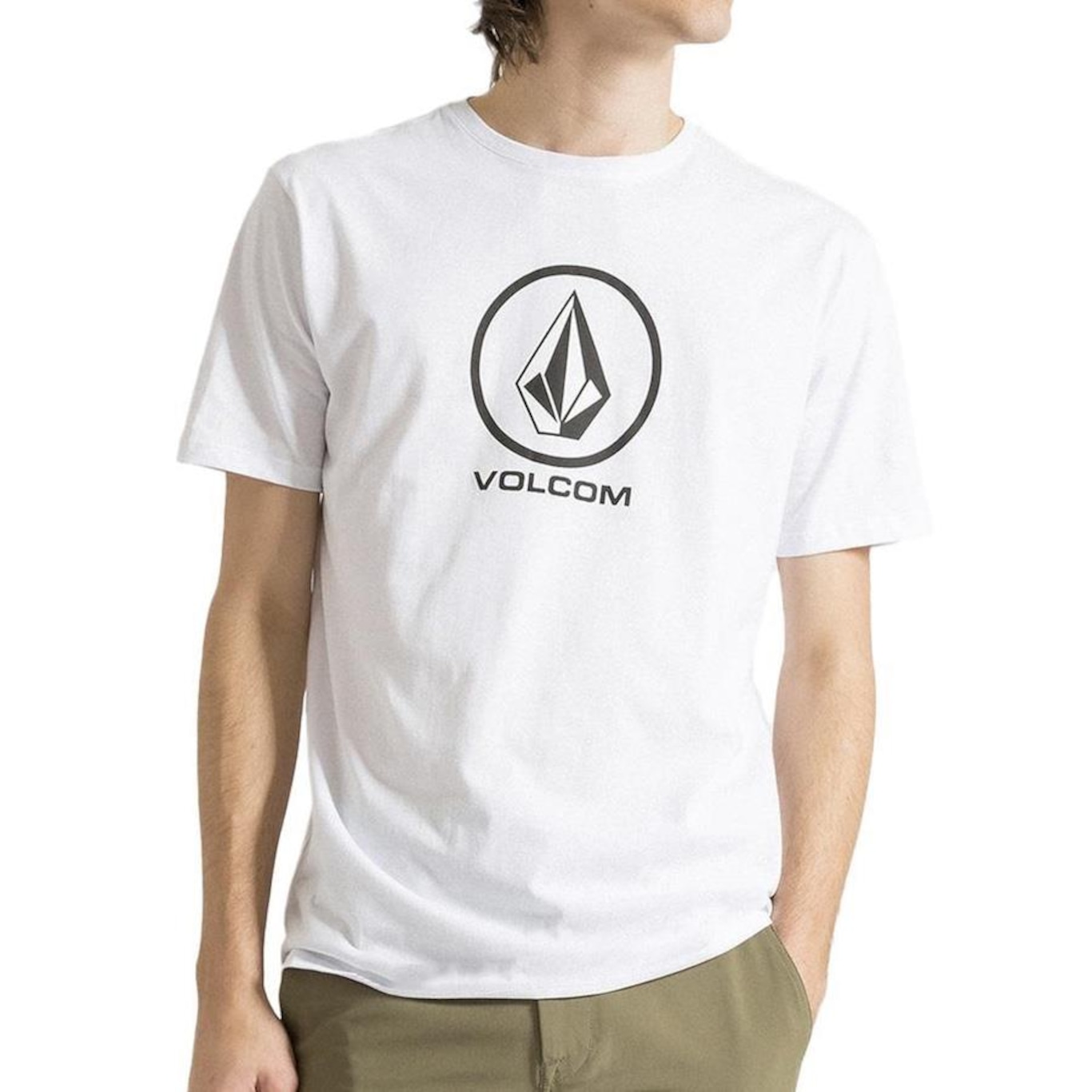 Camiseta Volcom Crisp Stone - Masculina - Foto 1