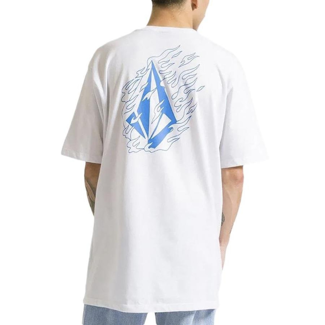 Camiseta Volcom Fire Fight - Masculina - Foto 2