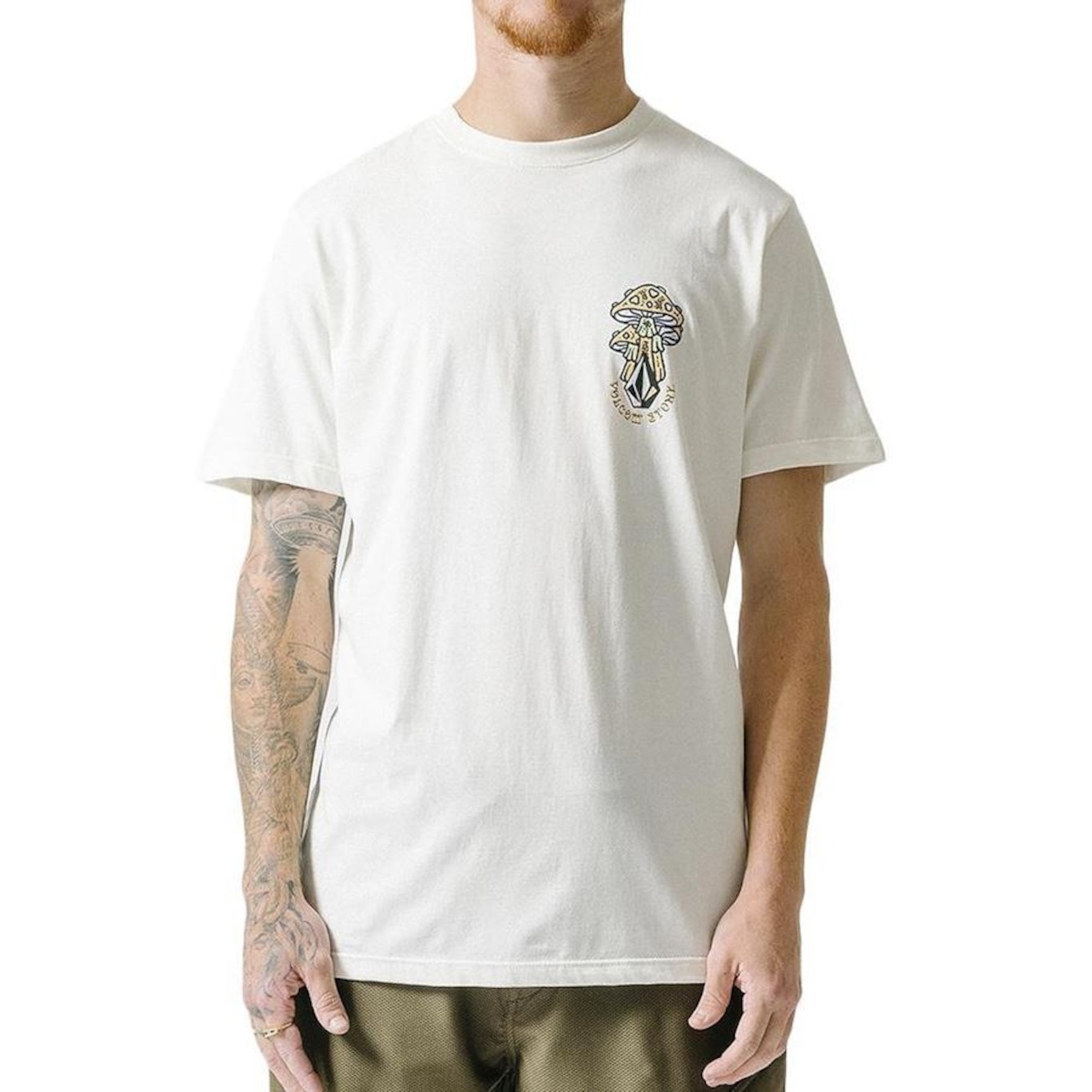 Camiseta Volcom Slim Psychike Sm24 - Masculina - Foto 1