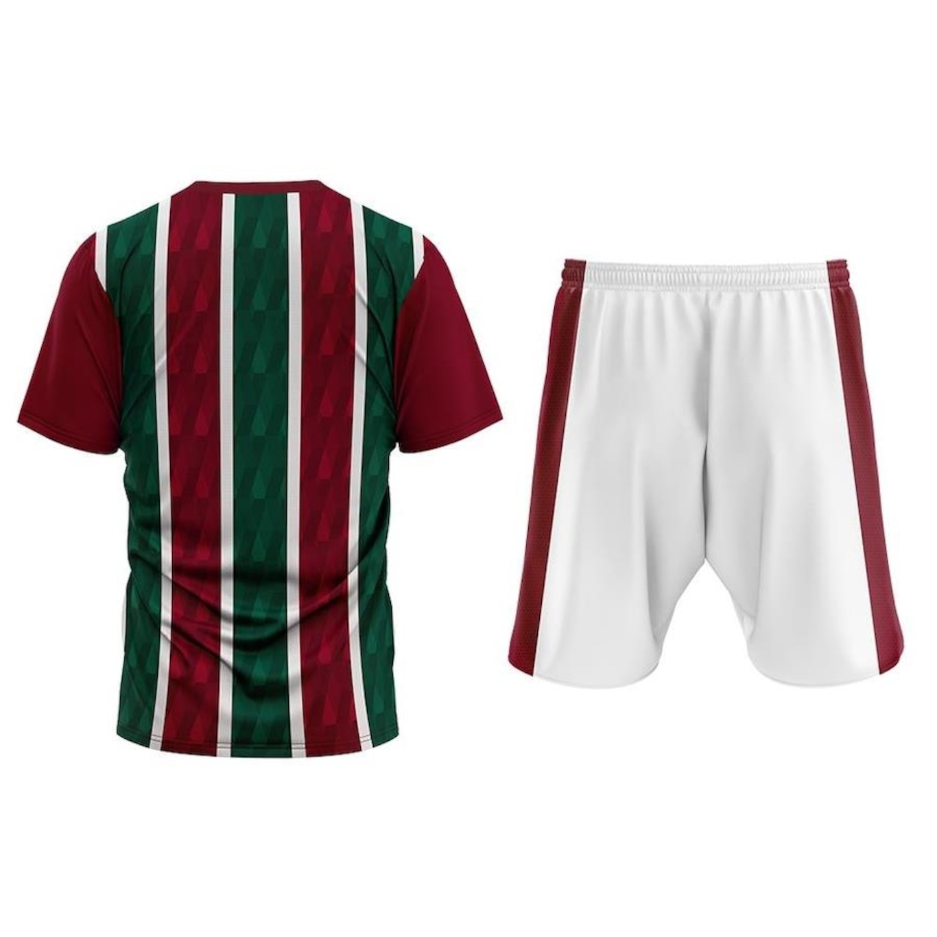 Conjunto do Fluminense Braziline Símbolo Mini Craque: Camisa + Shorts - Infantil - Foto 2