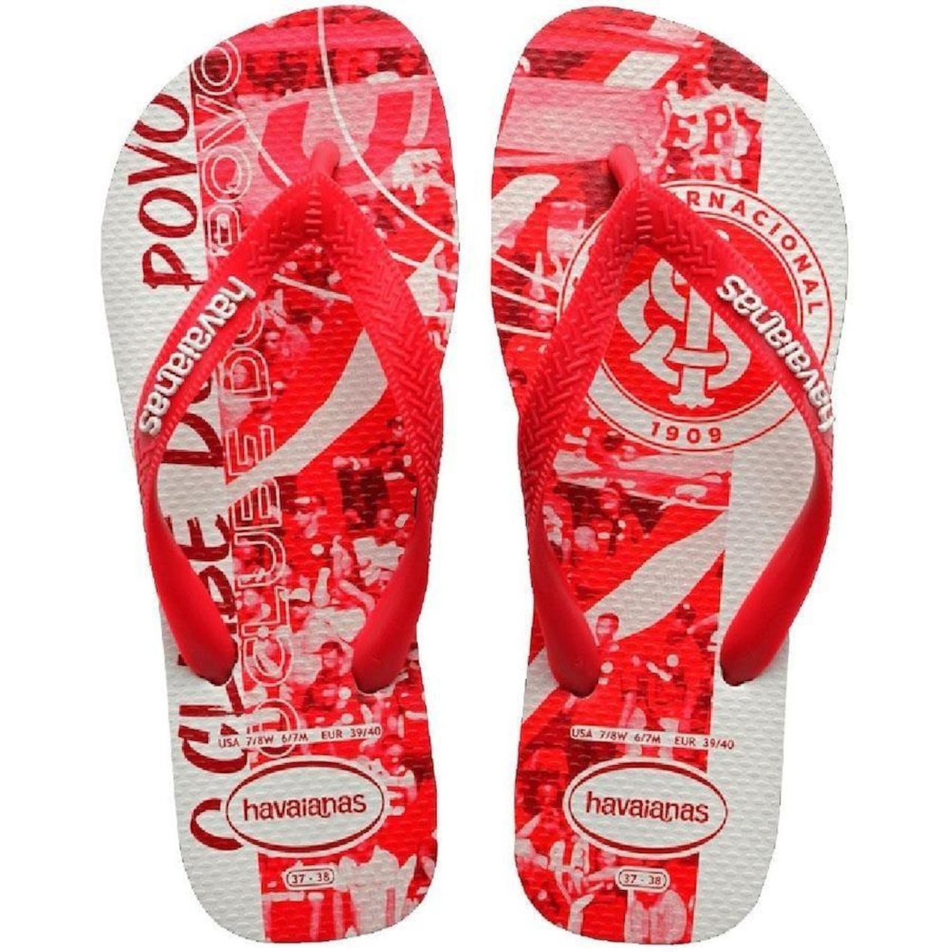 Chinelo Havaianas Internacional T Times Fc - Masculino - Foto 1