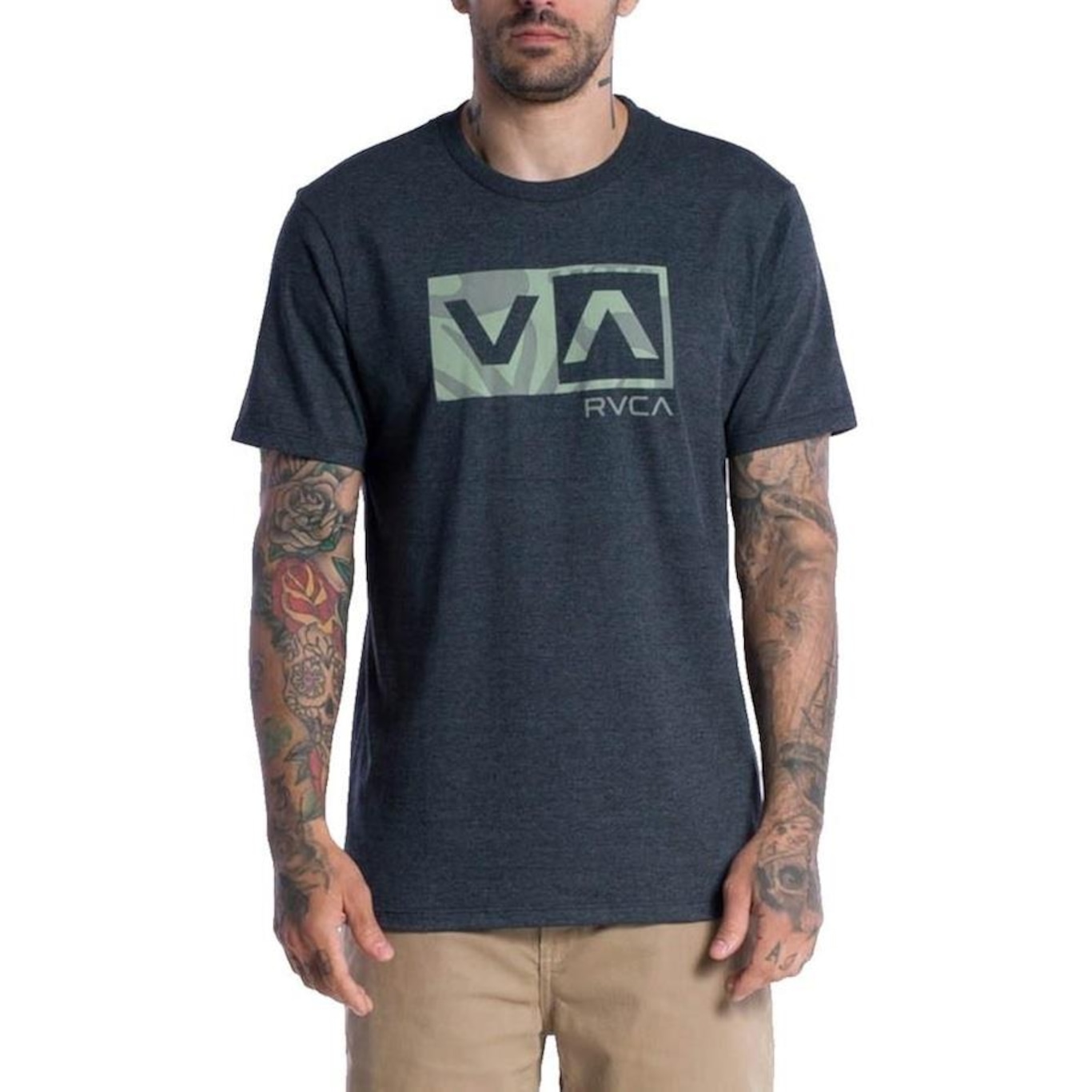 Camiseta RVCA Balance Box Iron - Masculina - Foto 1