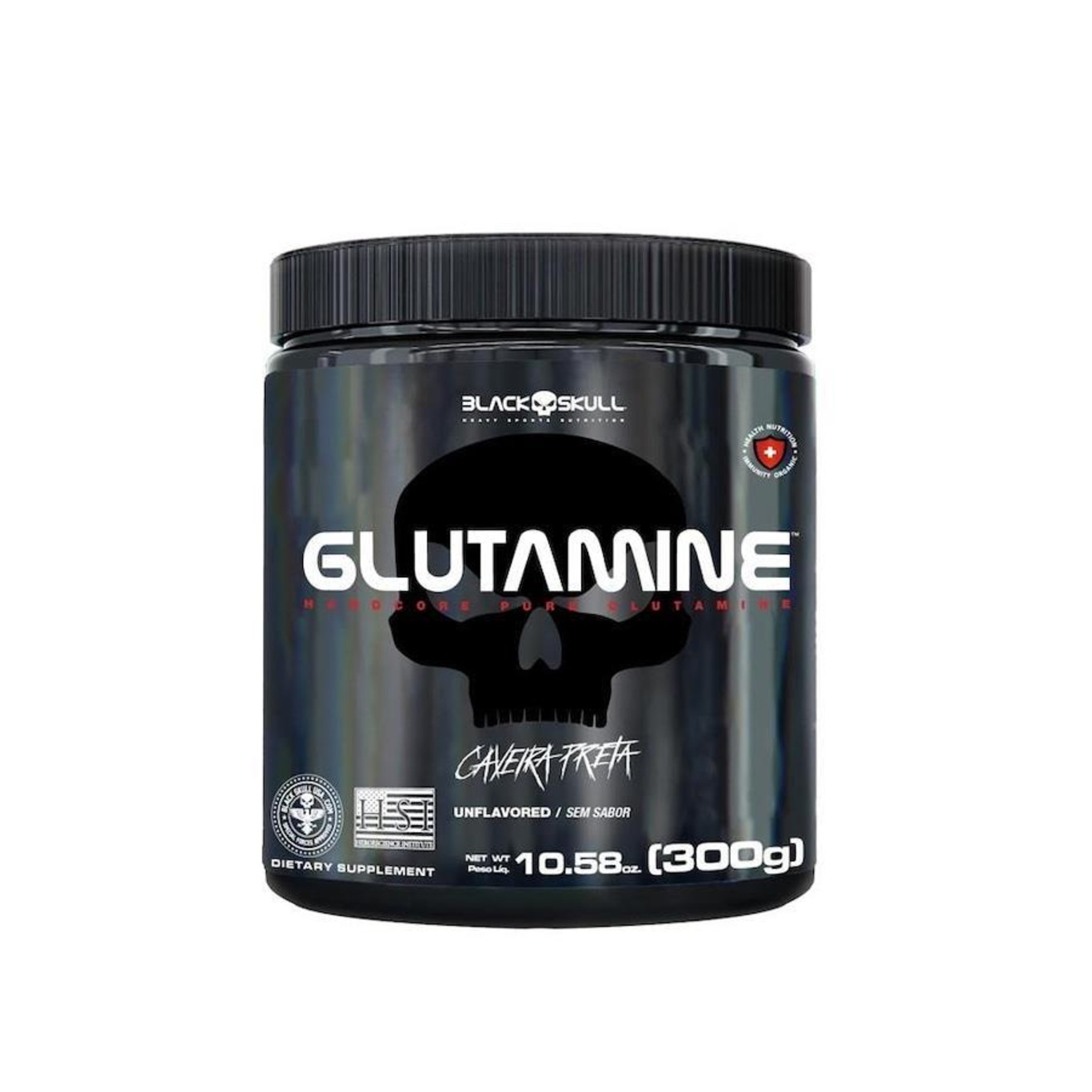 Glutamine Black Skull - 300G - Foto 1