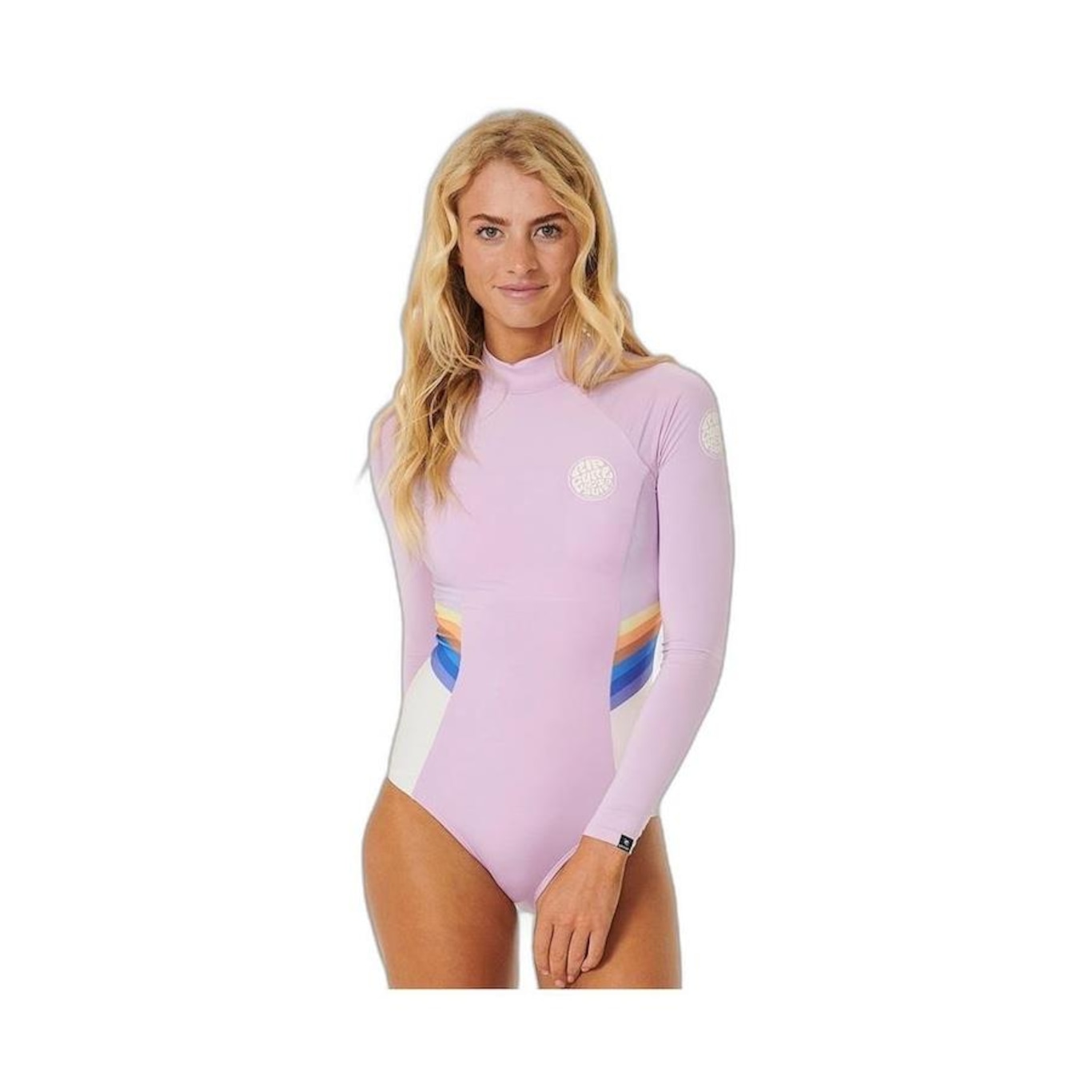 Maiô de Lycra UV Rip Curl Sunrise Strip - Adulto - Foto 1