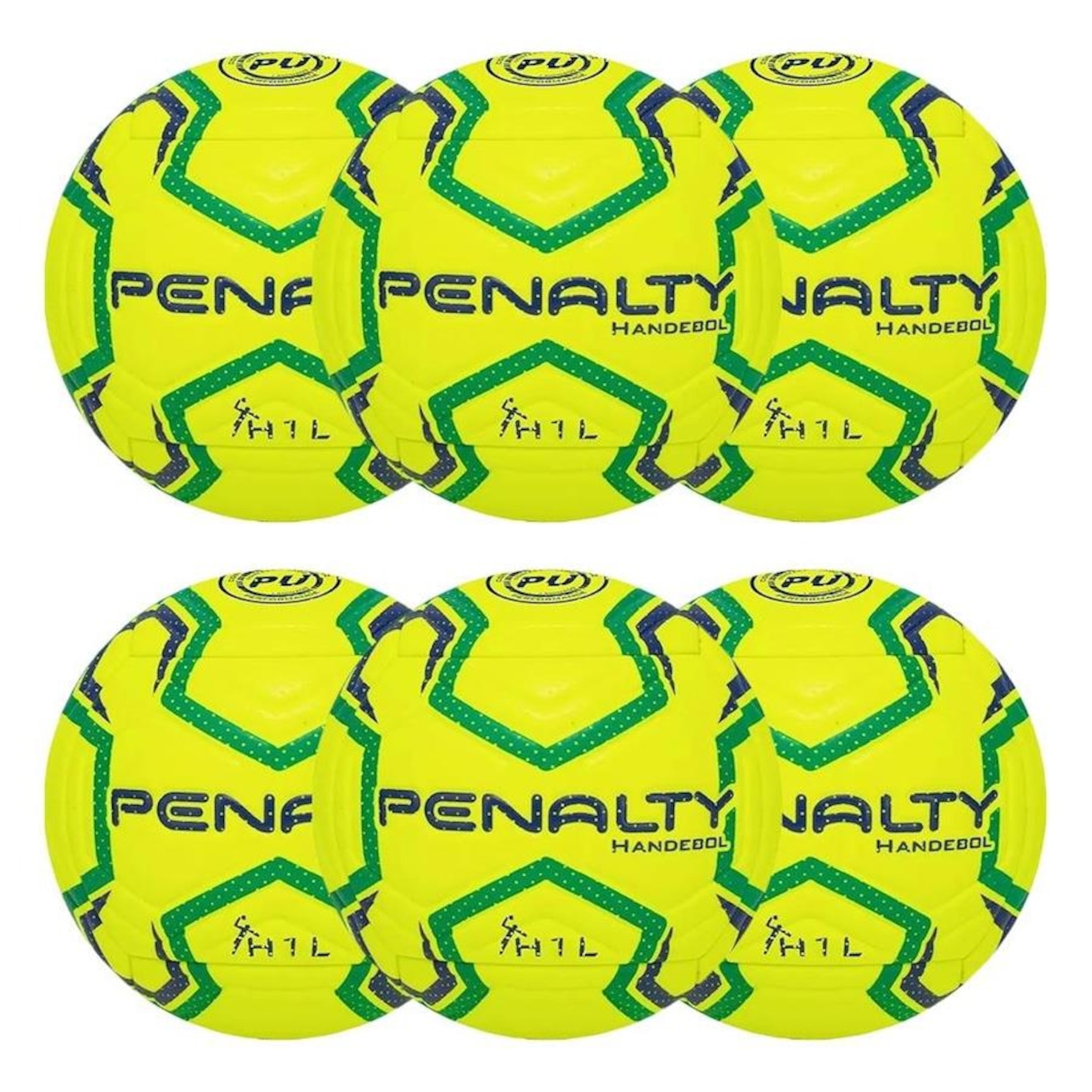 Kit Bolas de Handebol Penalty H1L Ultra Fusion - 6 Unidades - Foto 1