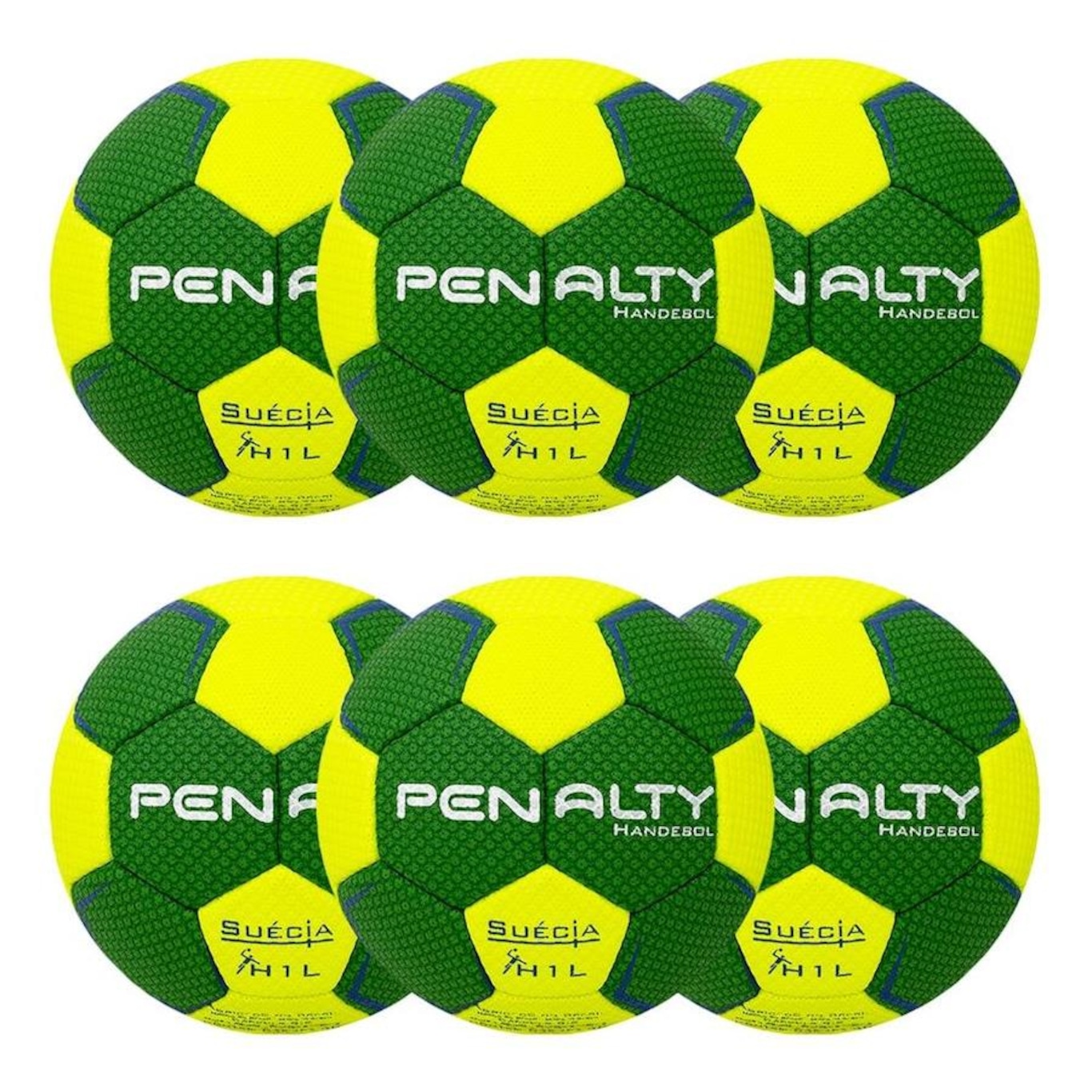 Kit Bolas de Handebol Penalty Suécia H1L Ultra Grip - 6 Unidades - Foto 1