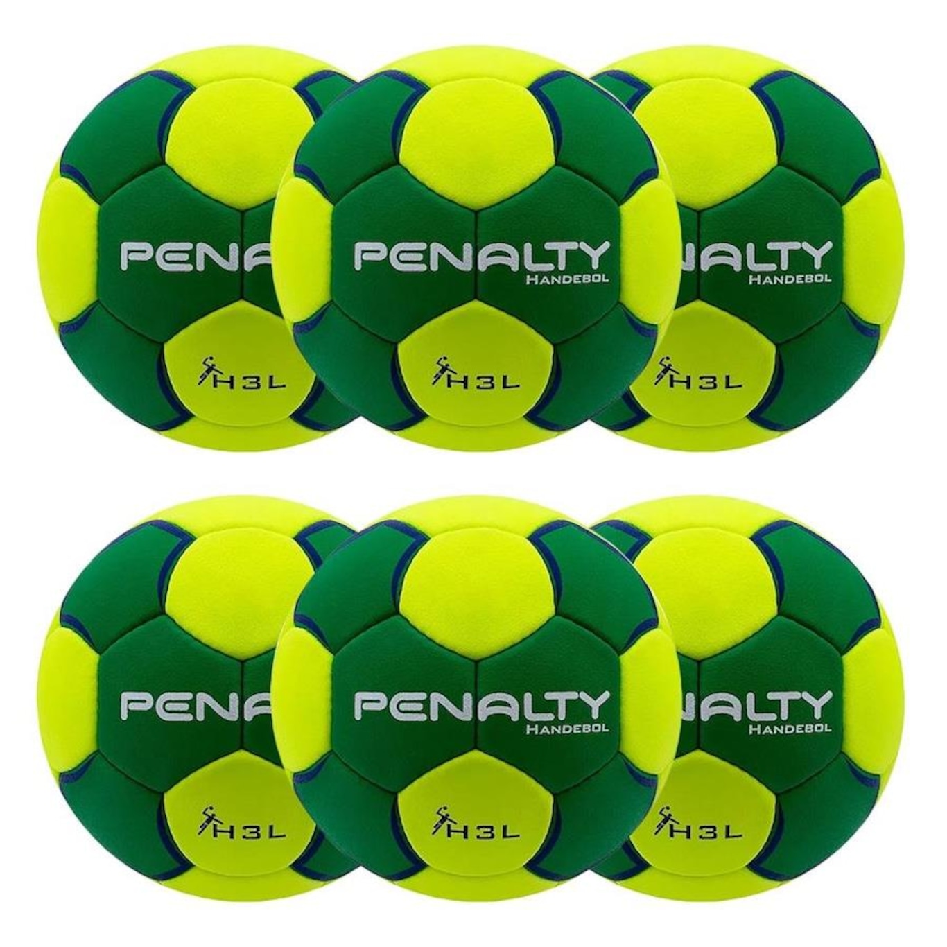 Kit Bolas de Handebol Penalty Suécia H3L Pro X - 6 Unidades - Foto 1