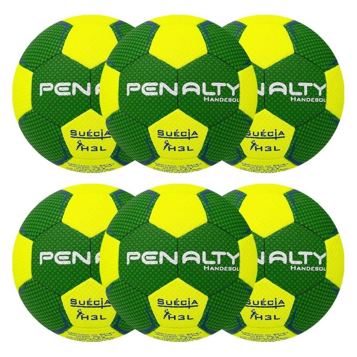 Kit Bolas de Handebol Penalty Suécia H3L Ultra Grip - 6 Unidades - Foto 1