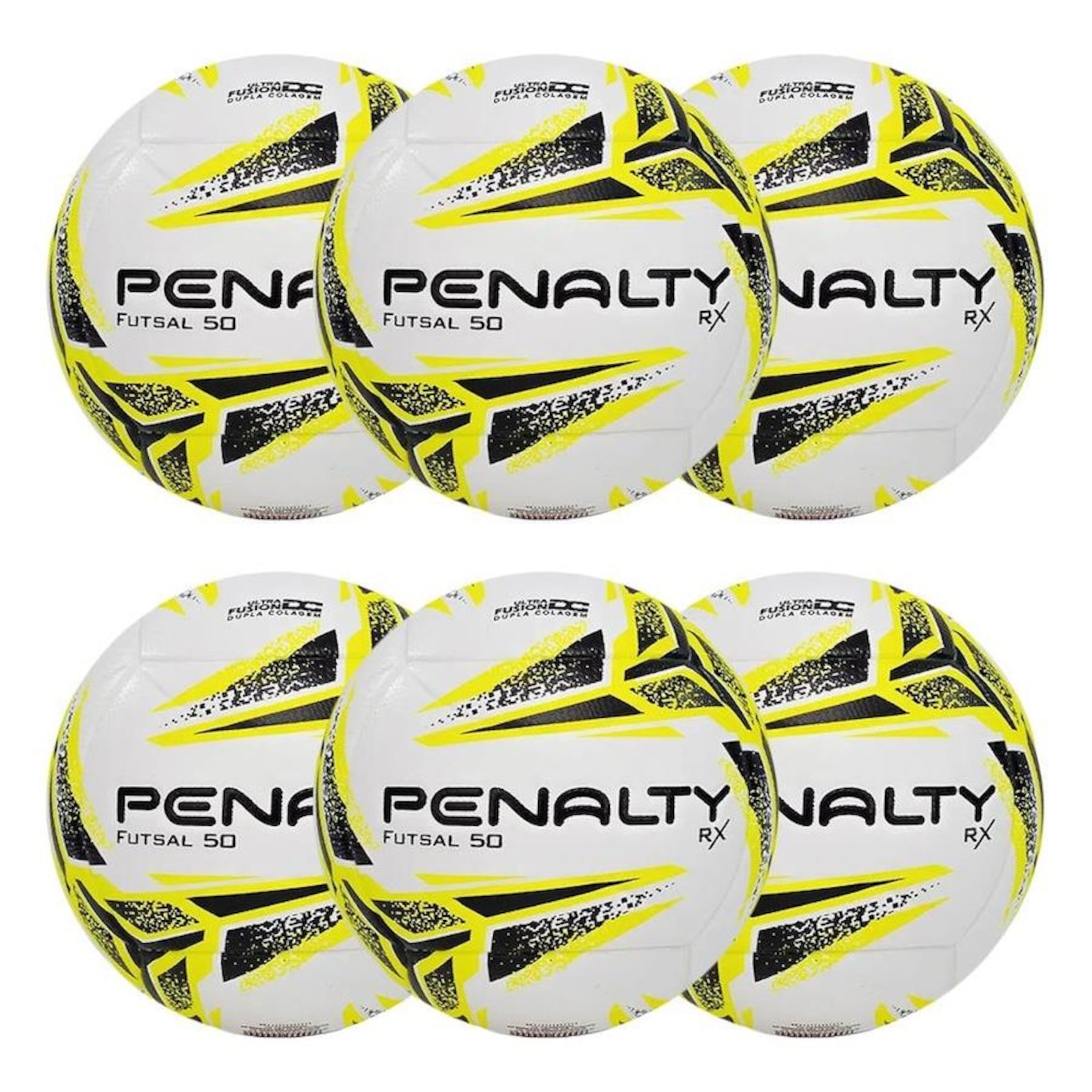 Kit Bolas de Futsal Penalty Rx 50 Xxiii - 6 Unidades - Foto 1