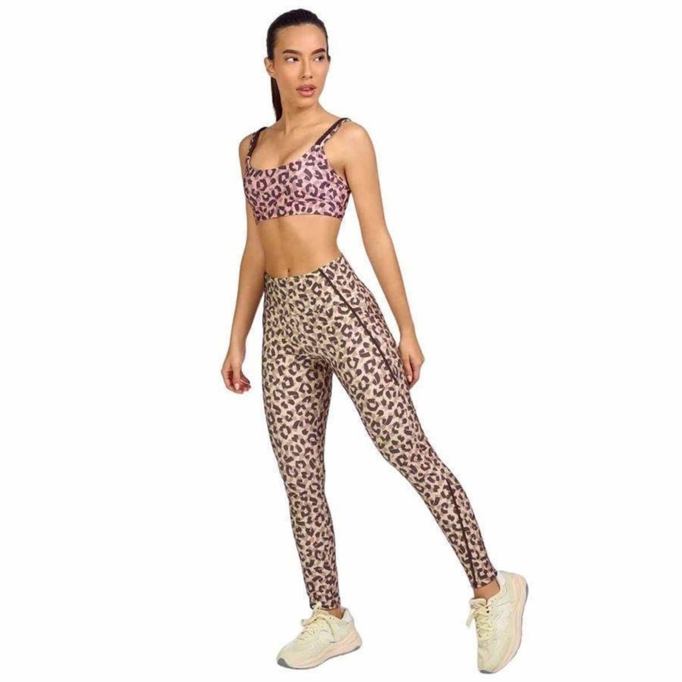 Calça Legging Alto Giro Estampada Galoes - Femenino - Foto 3