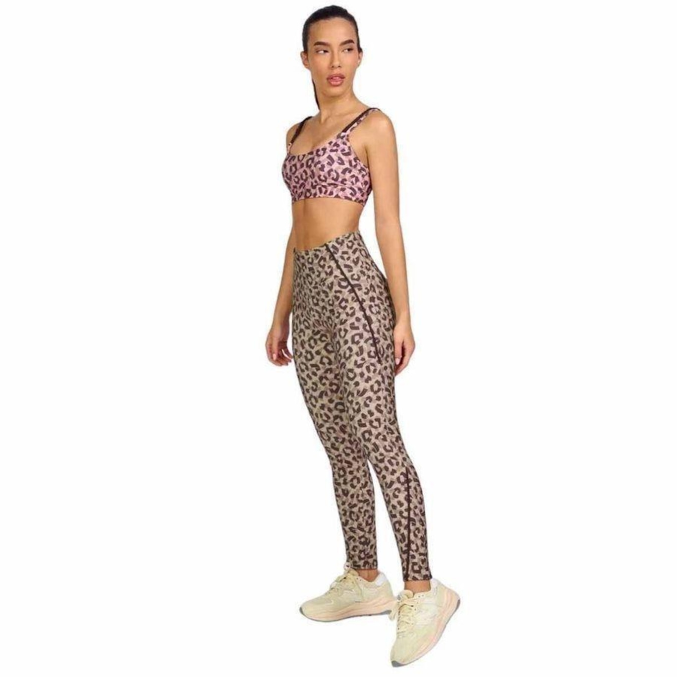 Calça Legging Alto Giro Estampada Galoes - Femenino - Foto 4