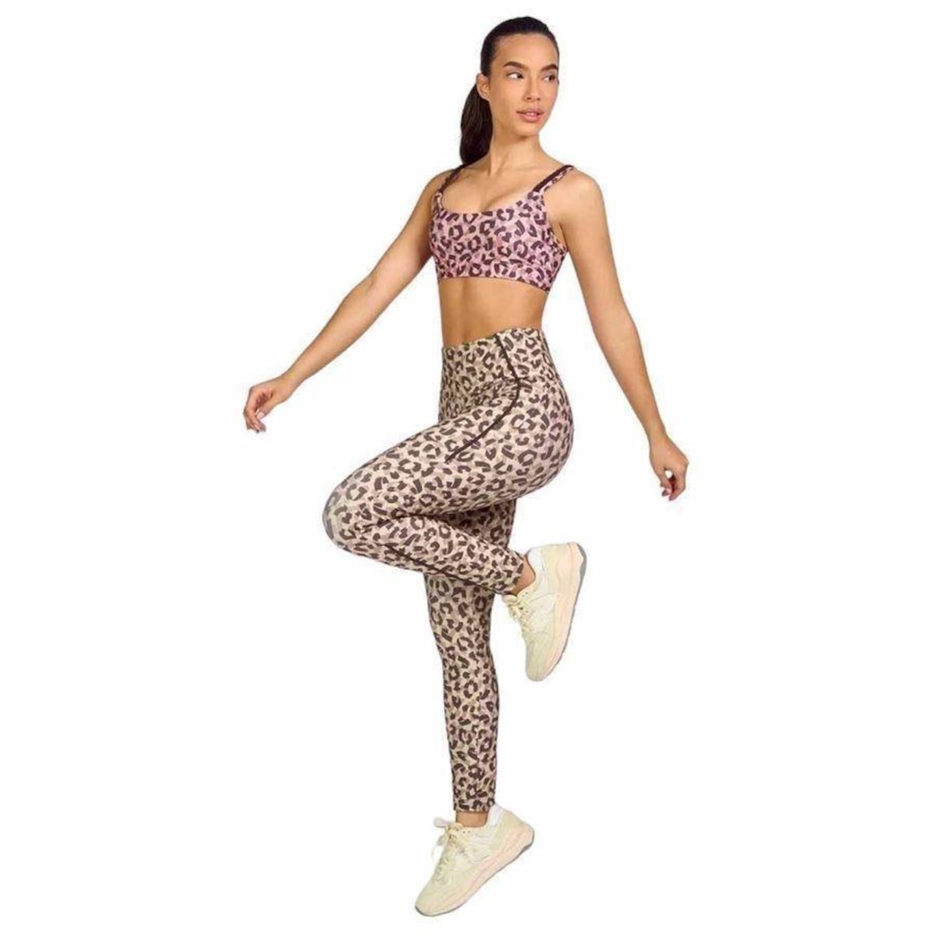 Calça Legging Alto Giro Estampada Galoes - Femenino - Foto 5