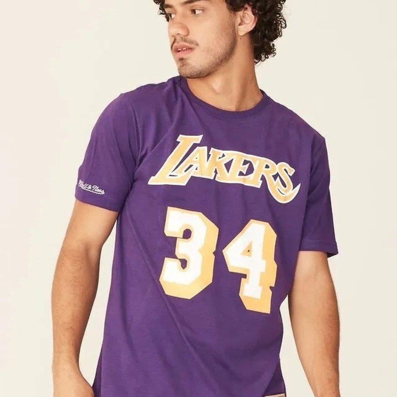 Camiseta Mitchell & Ness Nba Los Angeles Lakers O''''Neal 34 - Masculina - Foto 1